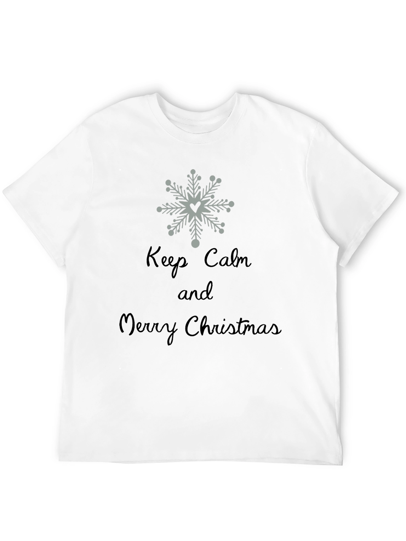 Keep Calm Merry Christmas T-Shirt Holiday Tee