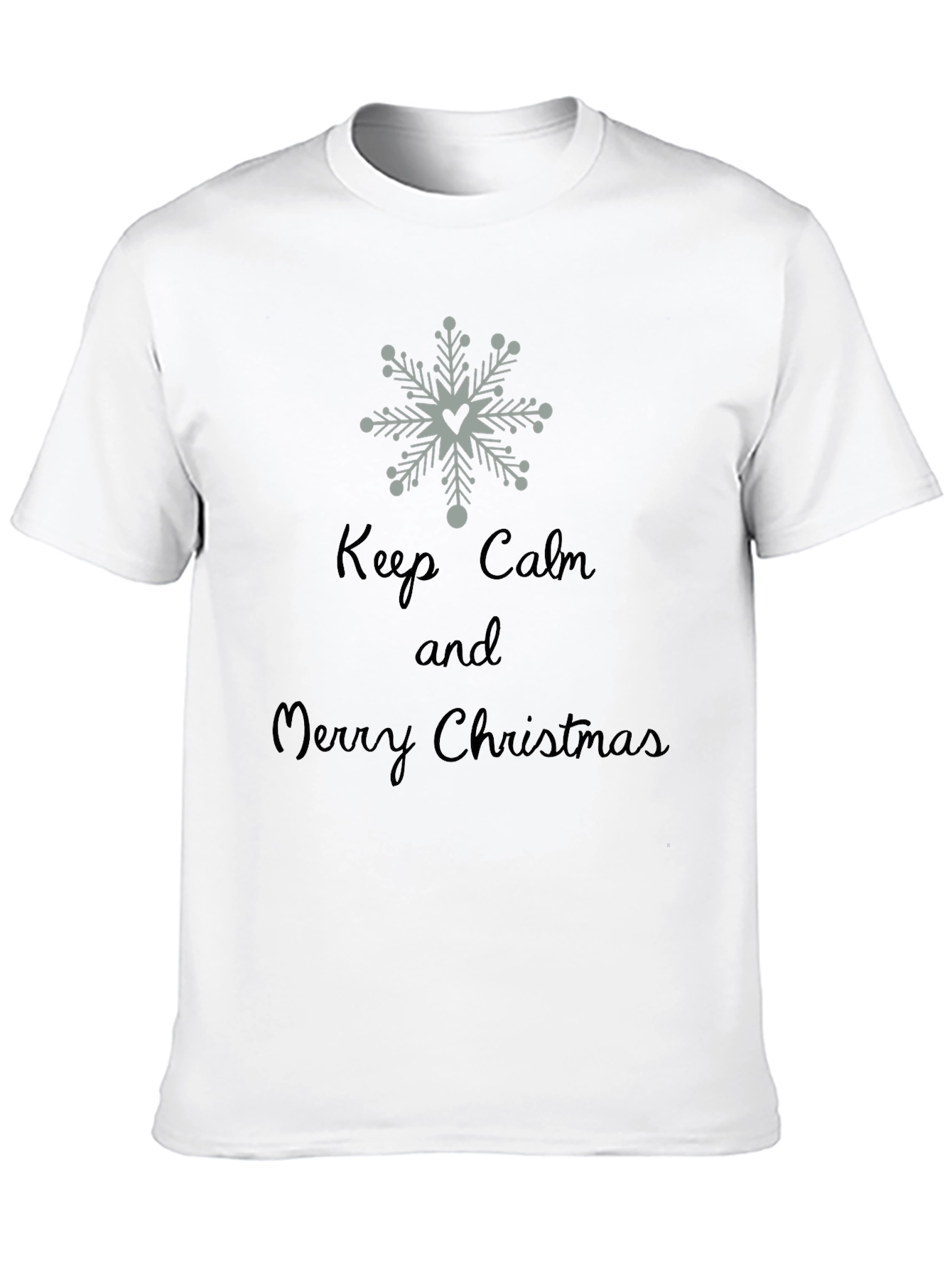 Keep Calm Merry Christmas T-Shirt Holiday Tee