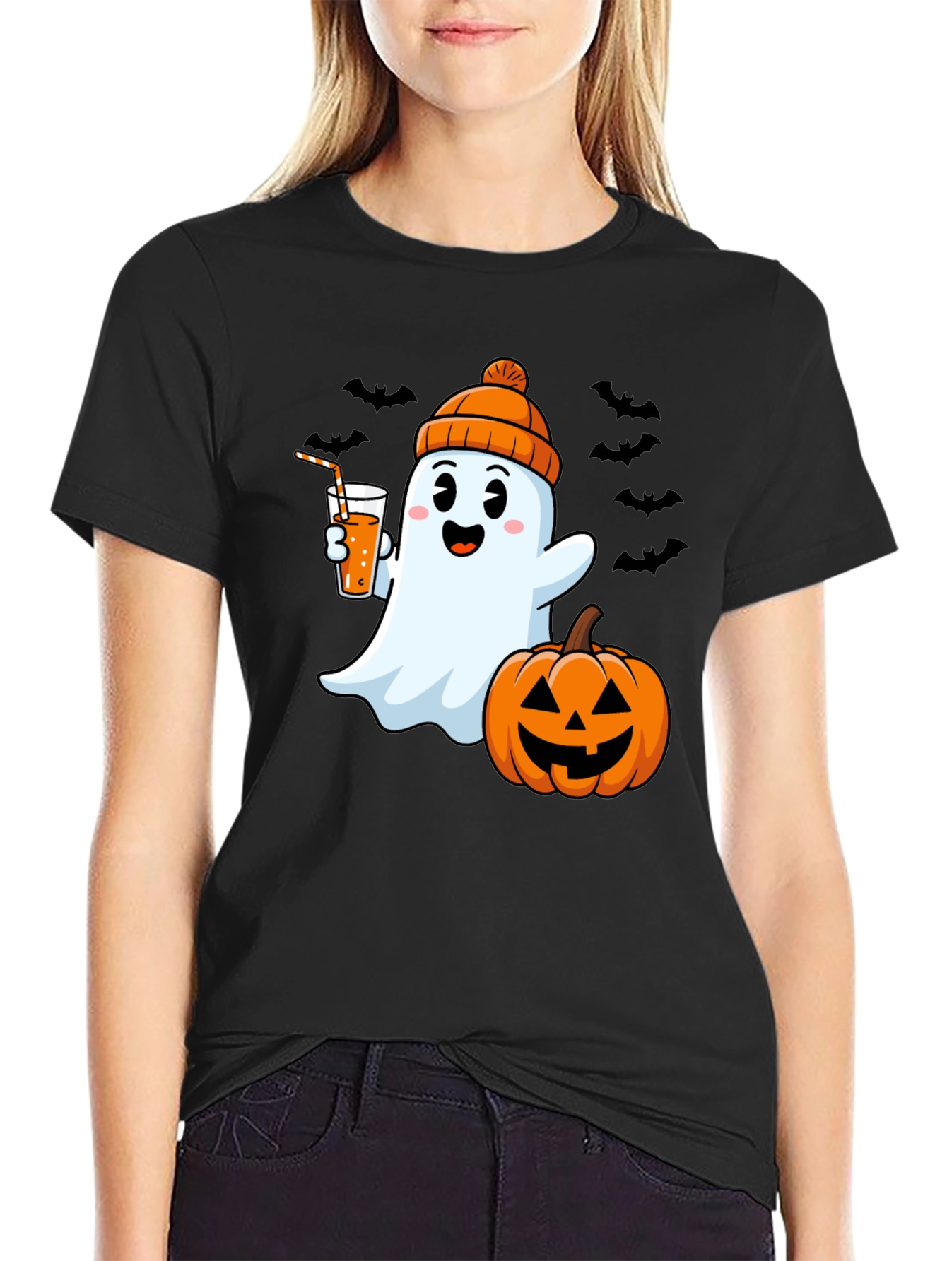 Halloween Ghost Graphic Tee