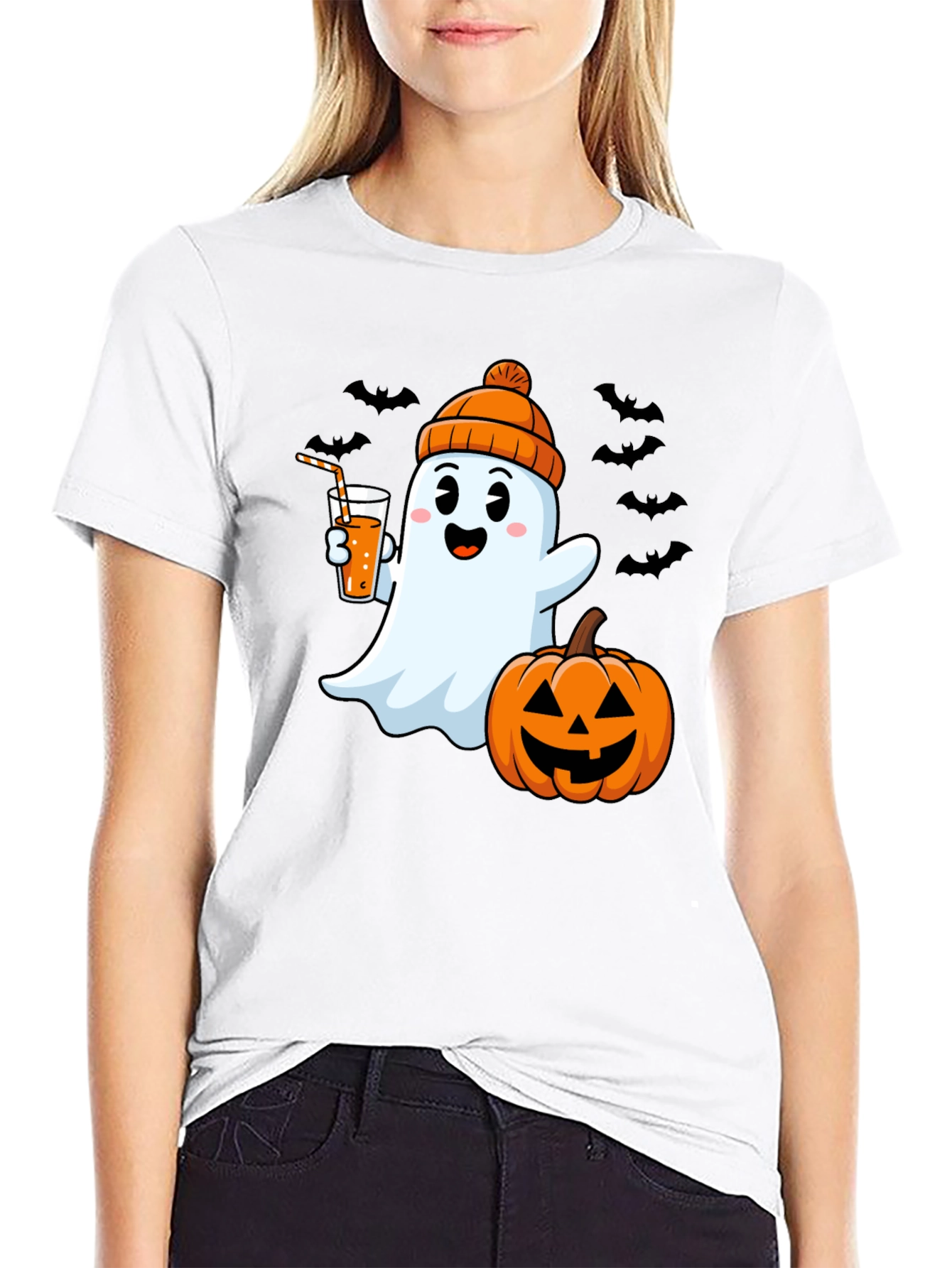 Halloween Ghost Graphic Tee