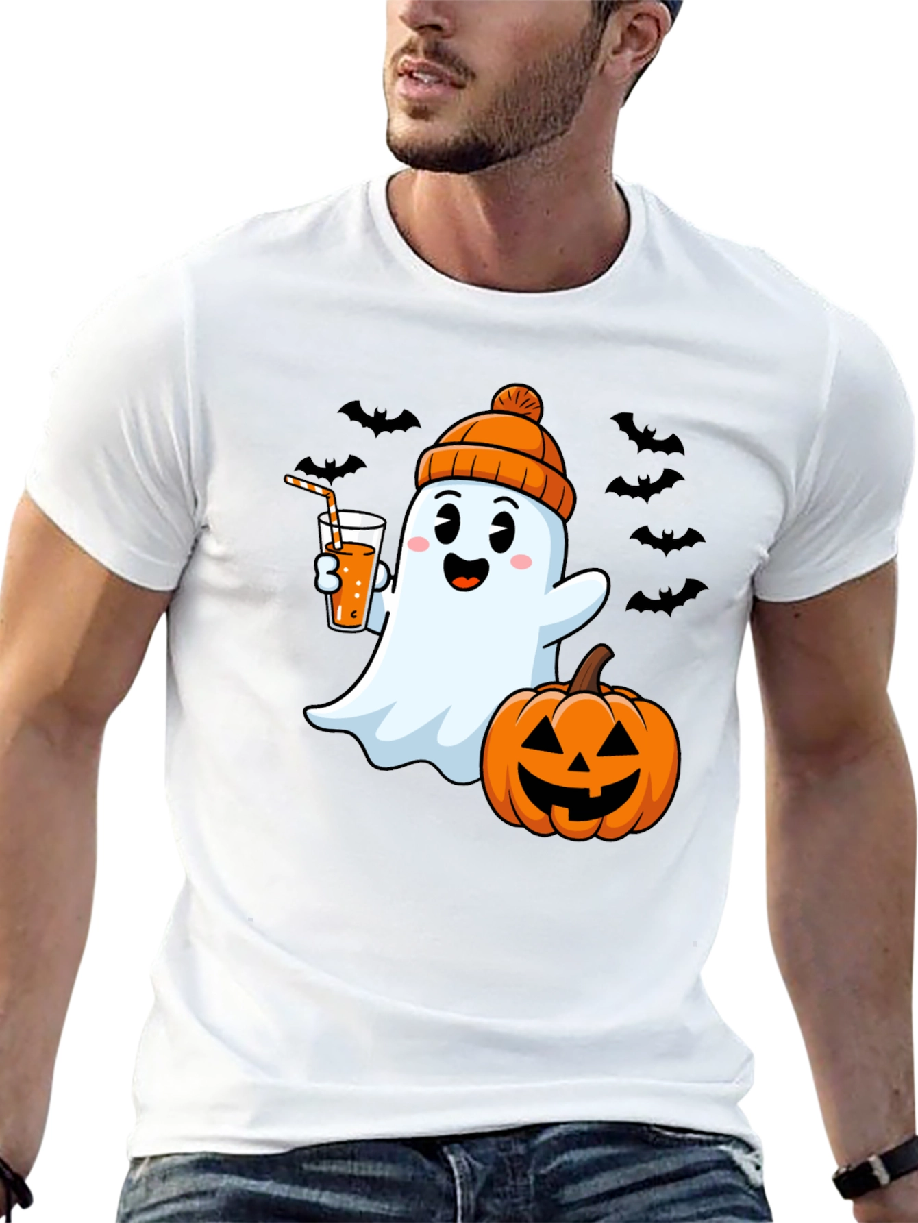 Halloween Ghost Graphic Tee
