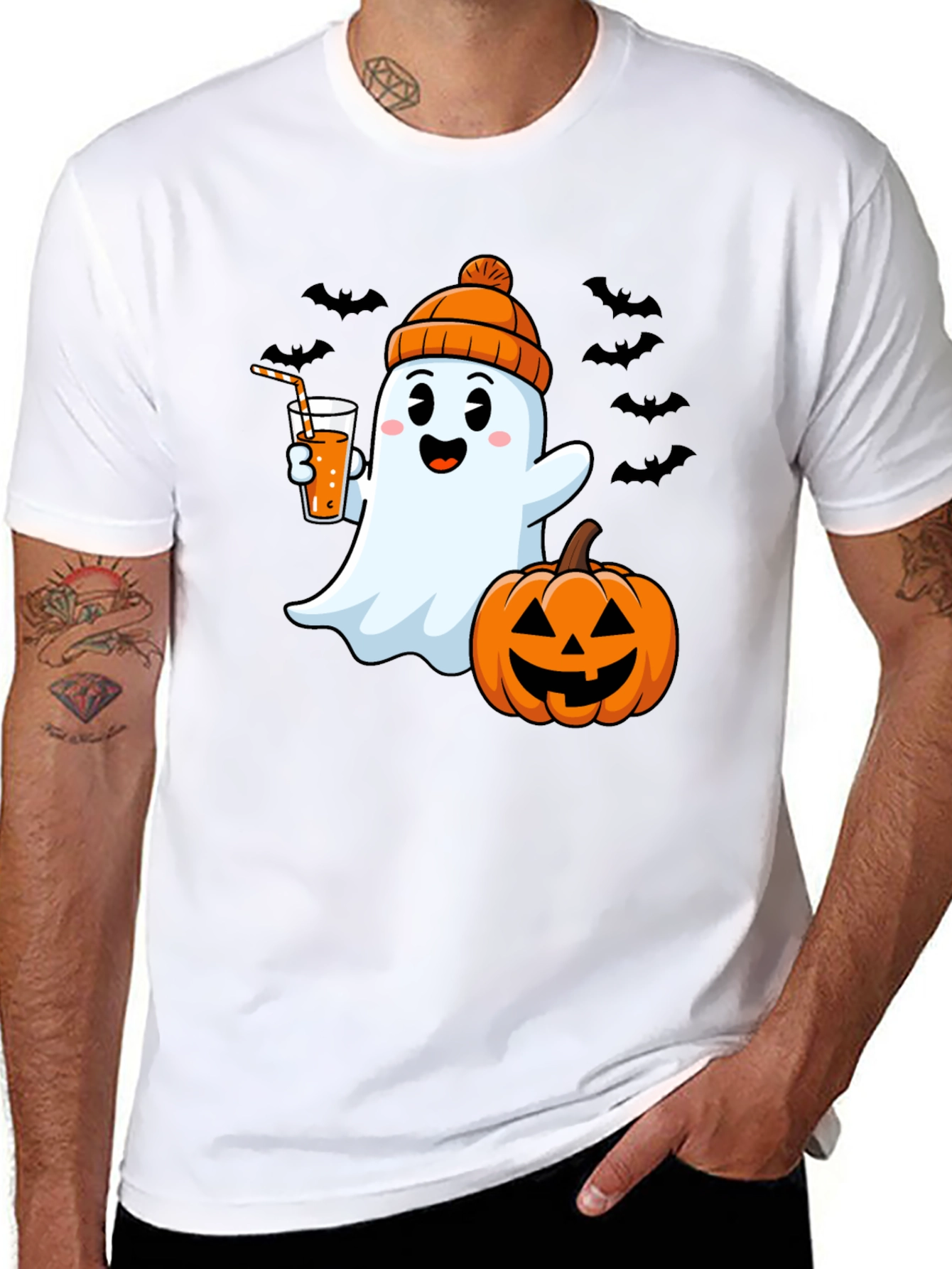Halloween Ghost Graphic Tee