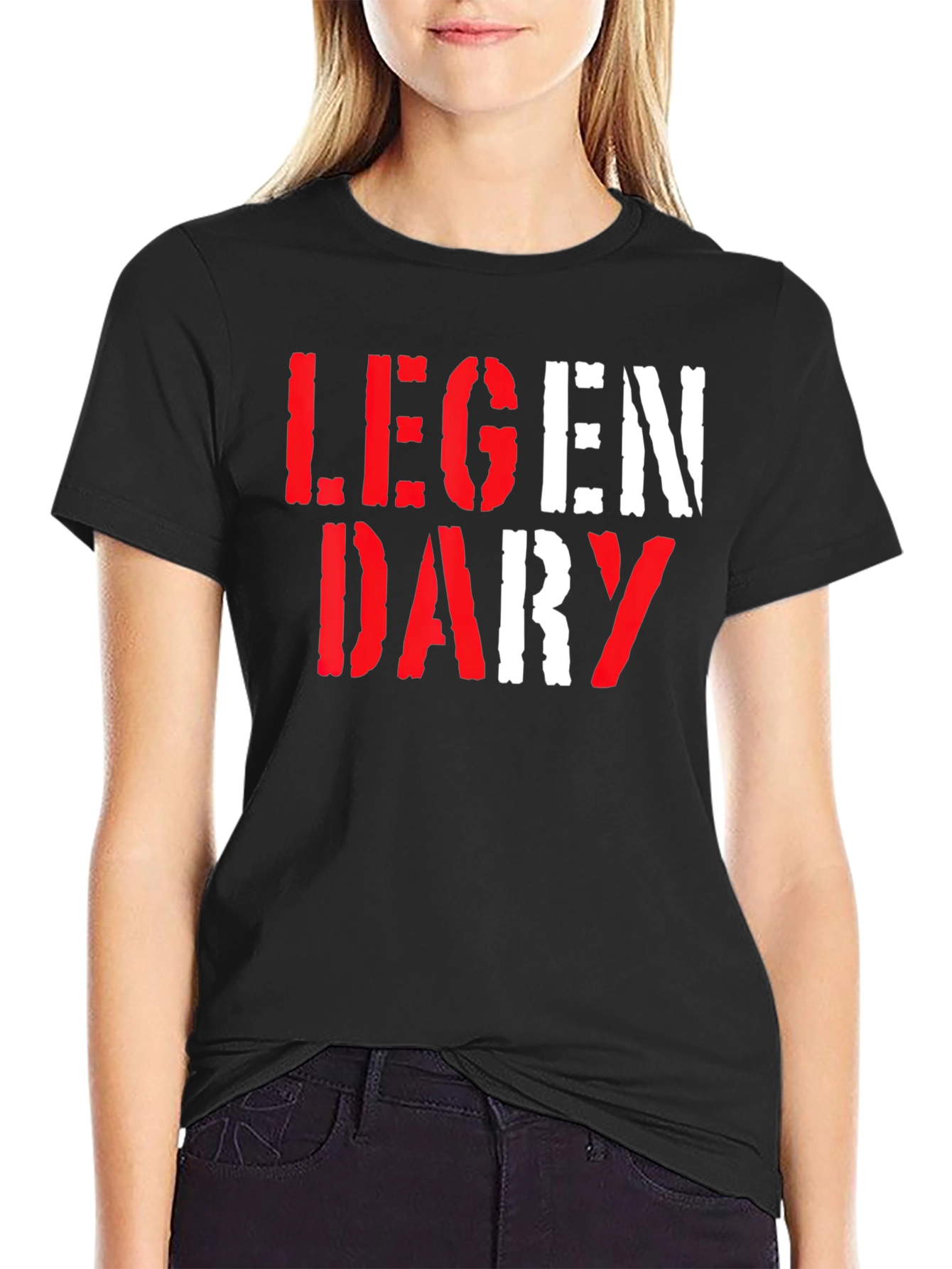 Legendary Graphic Print Crew Neck T-Shirt