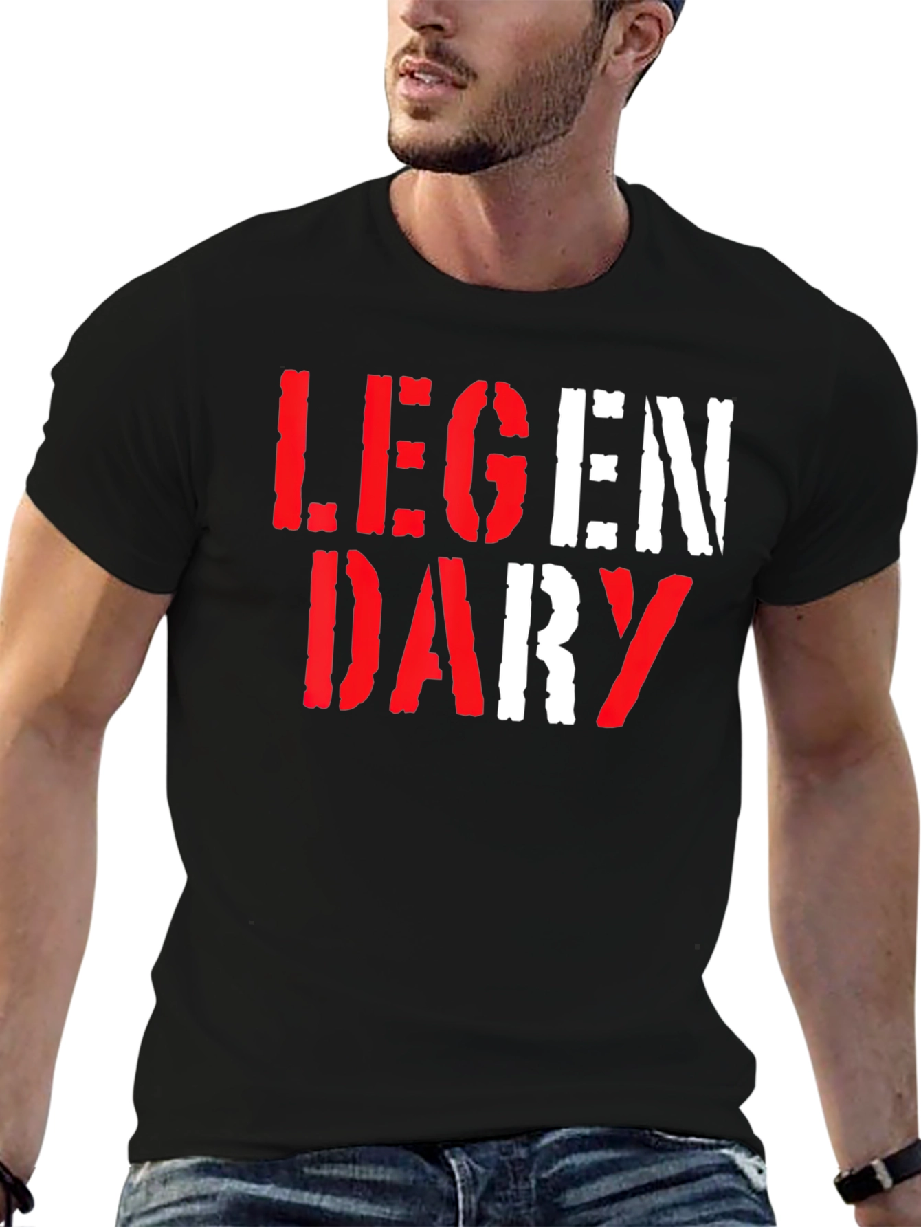 Legendary Graphic Print Crew Neck T-Shirt