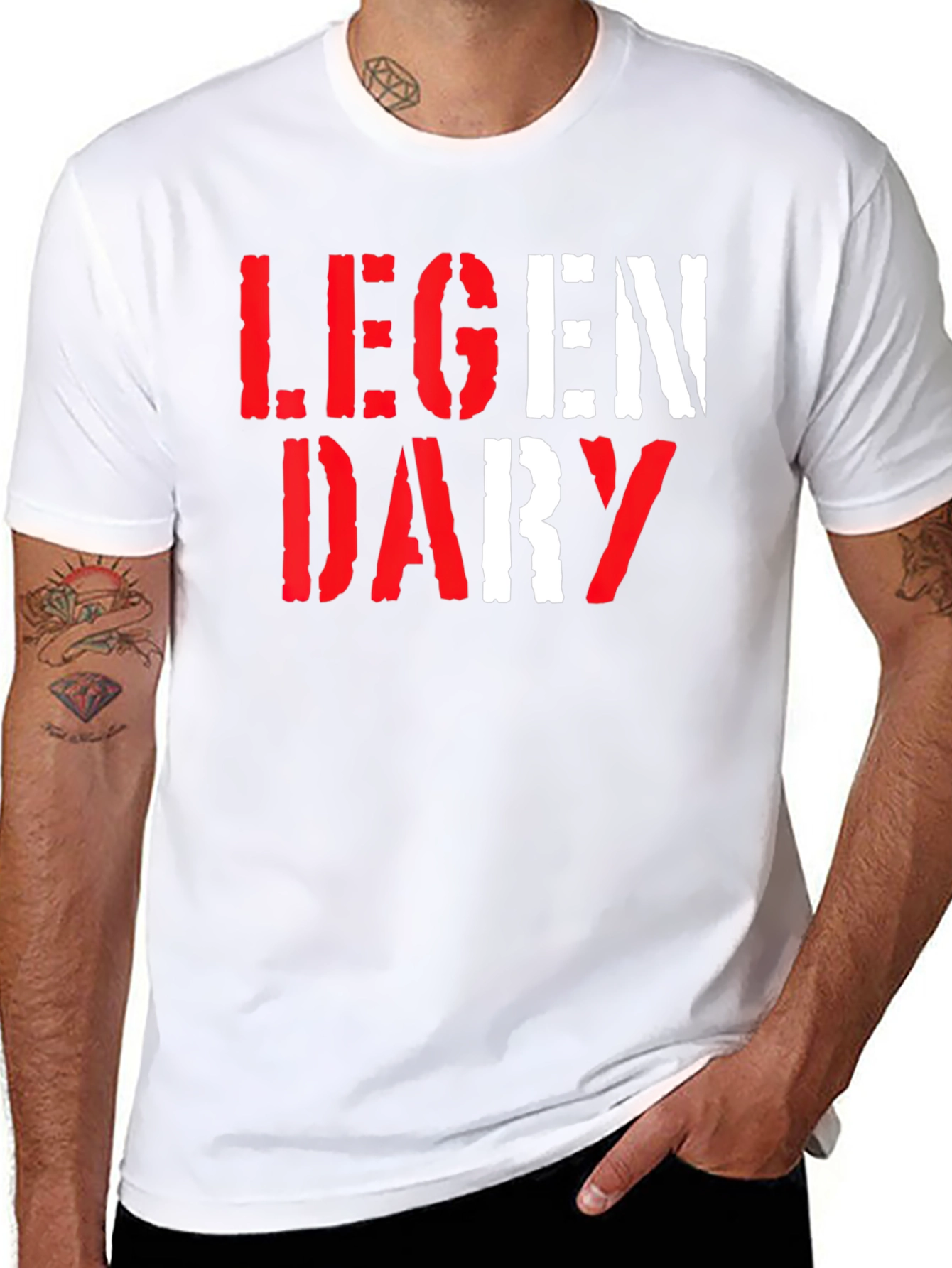 Legendary Graphic Print Crew Neck T-Shirt