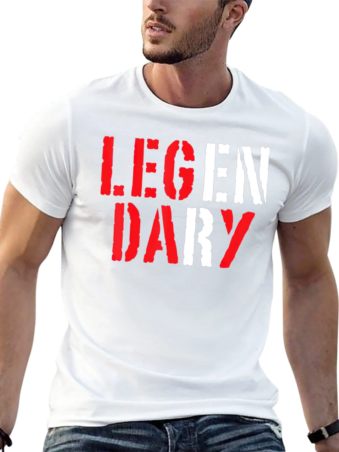 Legendary Graphic Print Crew Neck T-Shirt