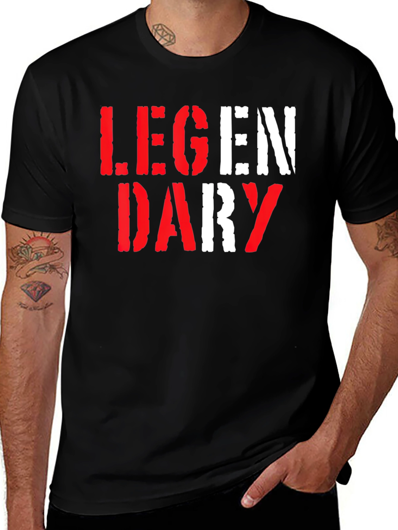Legendary Graphic Print Crew Neck T-Shirt