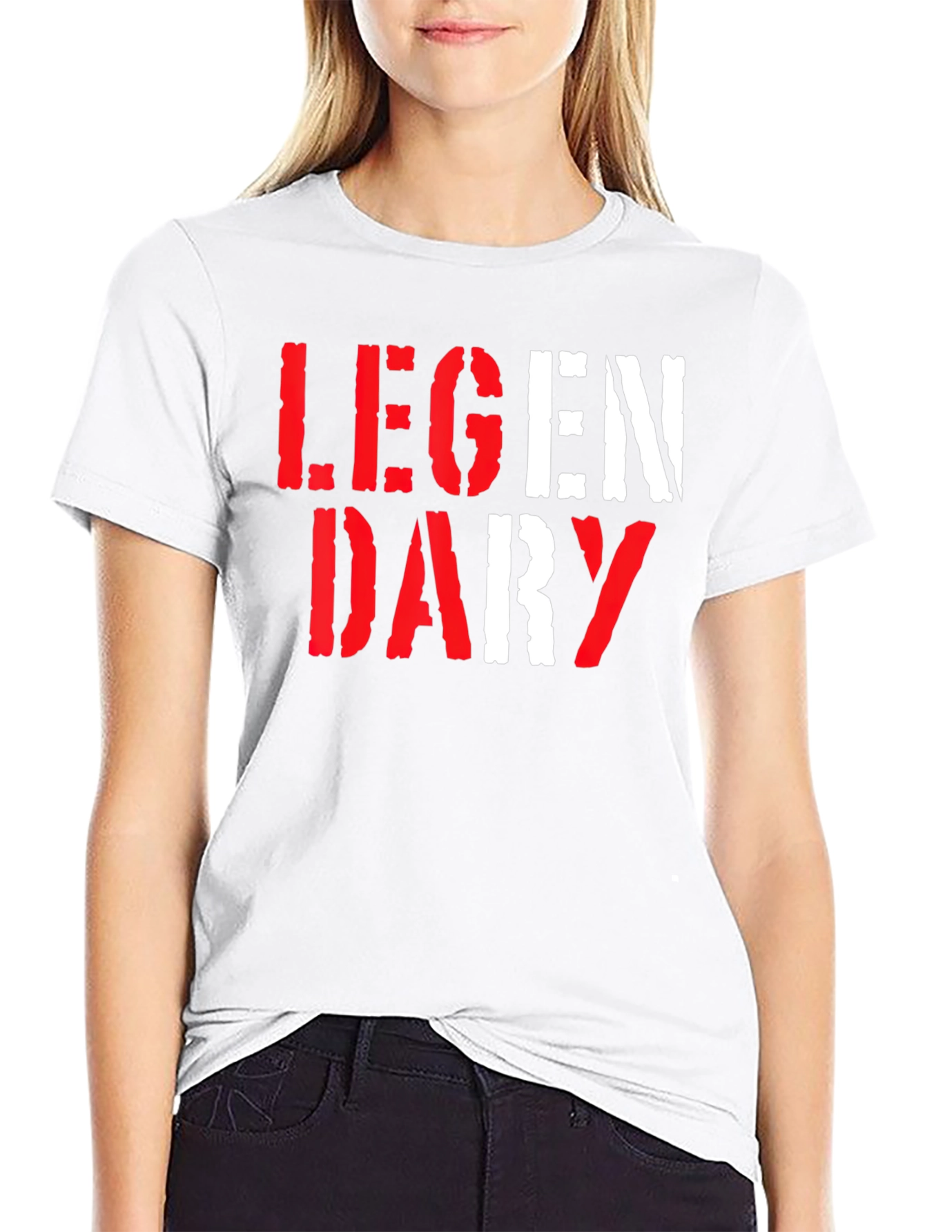 Legendary Graphic Print Crew Neck T-Shirt