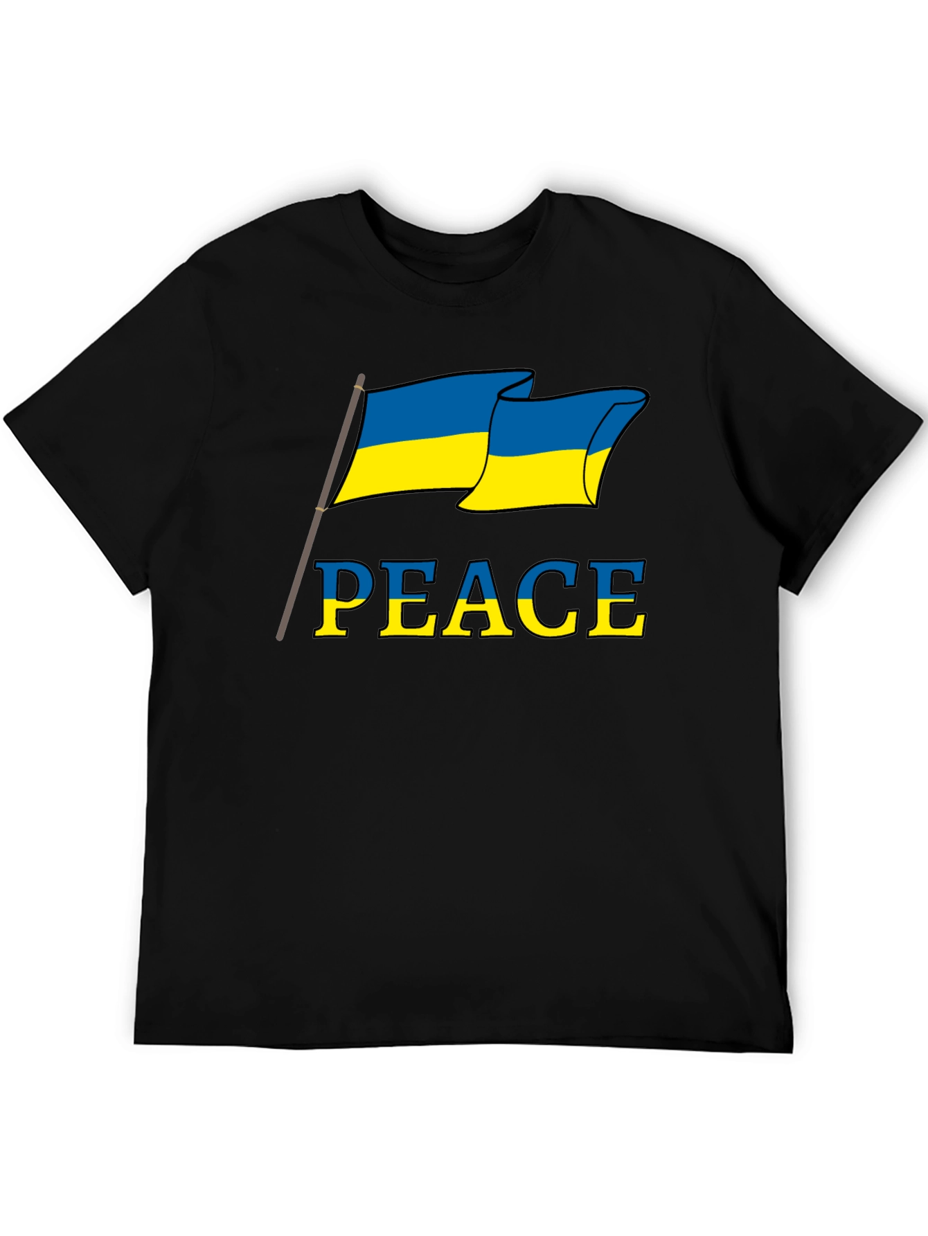 Ukraine Peace Flag Graphic T-Shirt
