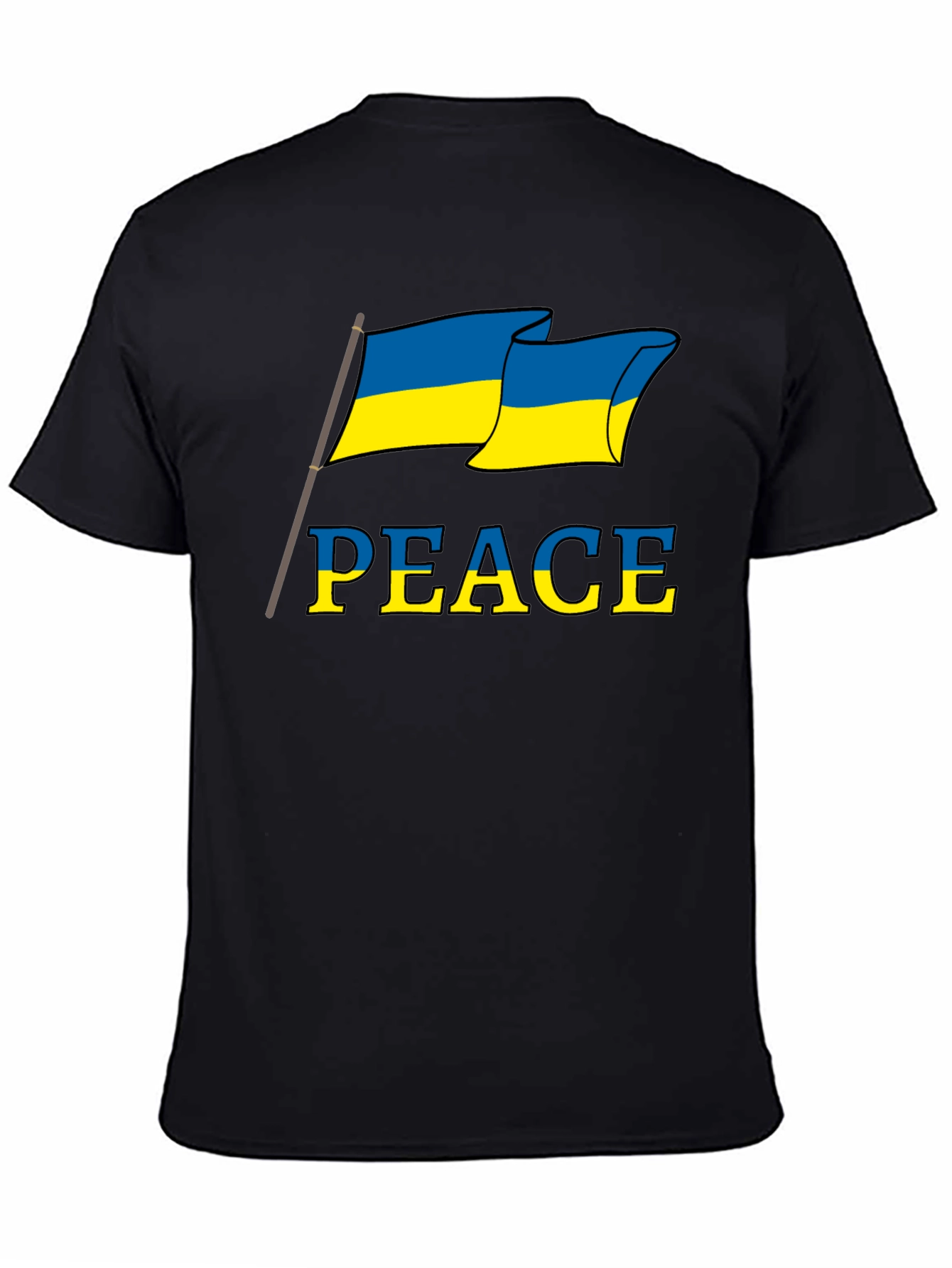Ukraine Peace Flag Graphic T-Shirt