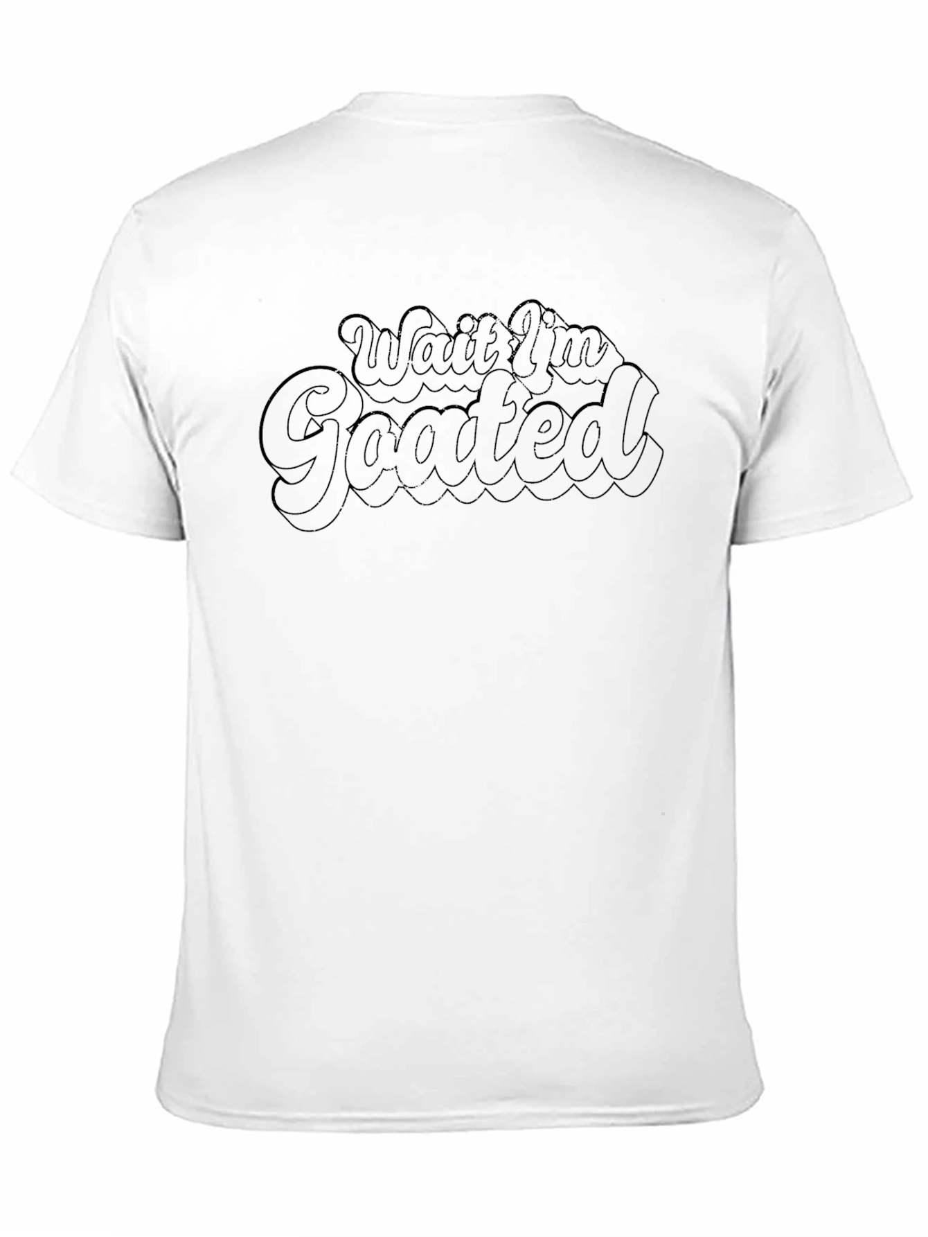 Wait Im Goated Black Tee