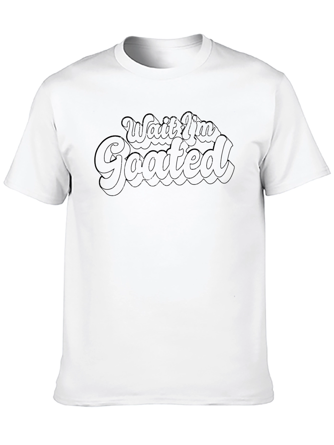 Wait Im Goated Black Tee