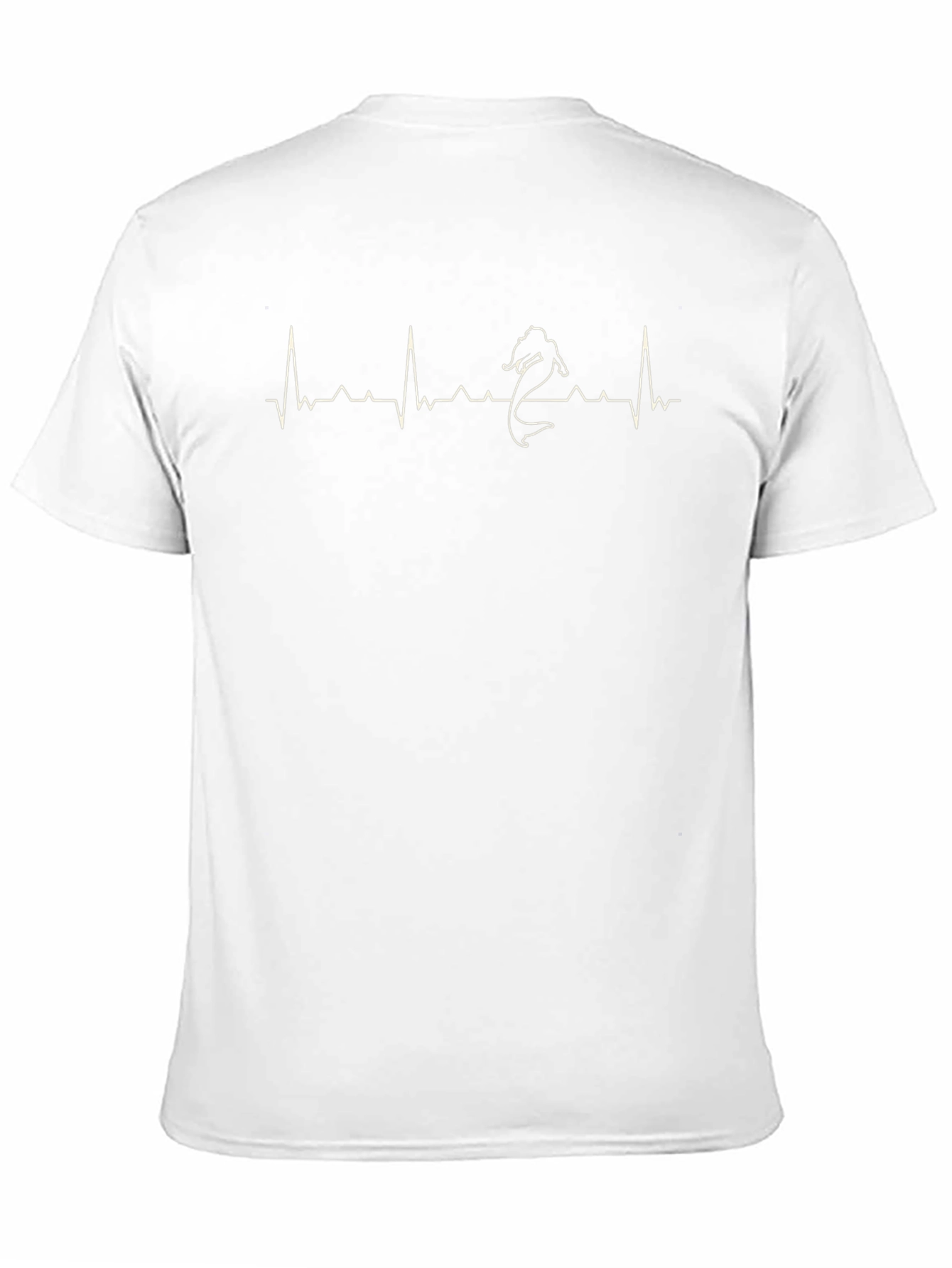 Mermaid Heartbeat T-Shirt - Black Graphic Tee