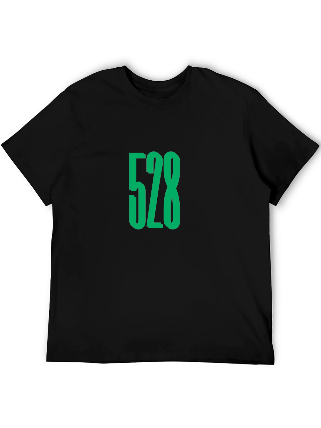 528 Graphic Tee - Black Cotton Comfort Fit