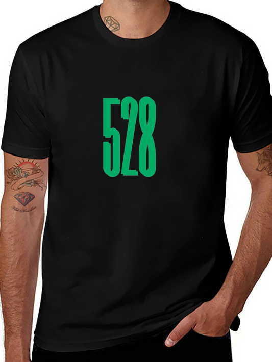 528 Graphic Tee - Black Cotton Comfort Fit