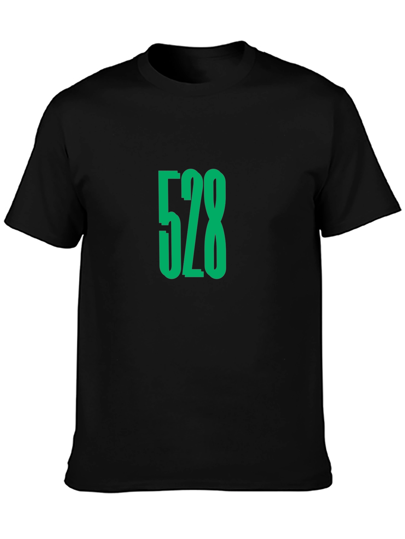 528 Graphic Tee - Black Cotton Comfort Fit