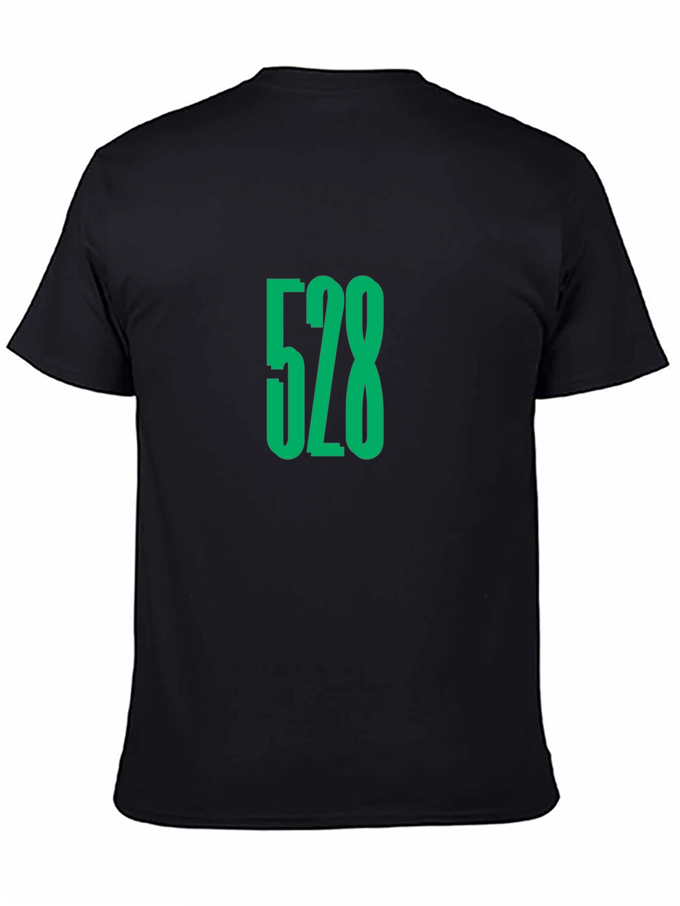 528 Graphic Tee - Black Cotton Comfort Fit