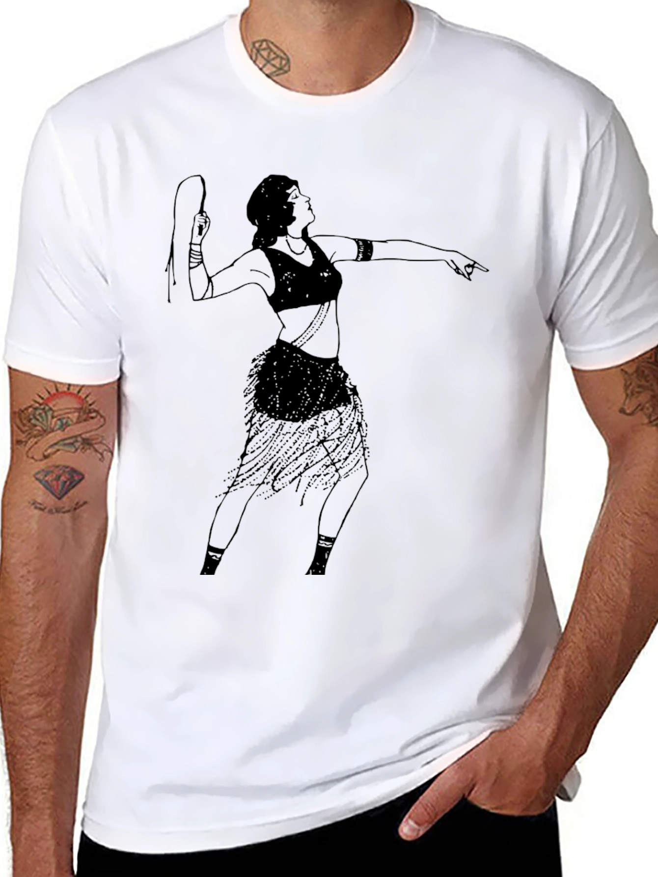 Tribal Dancer Tee - Black