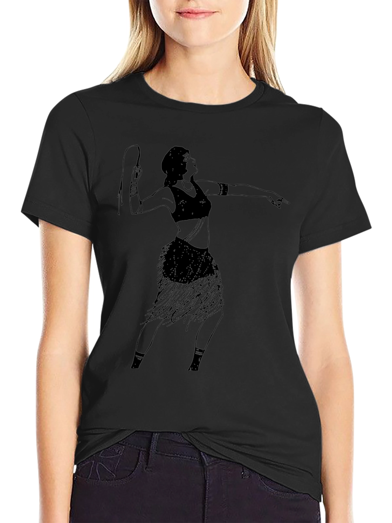Tribal Dancer Tee - Black