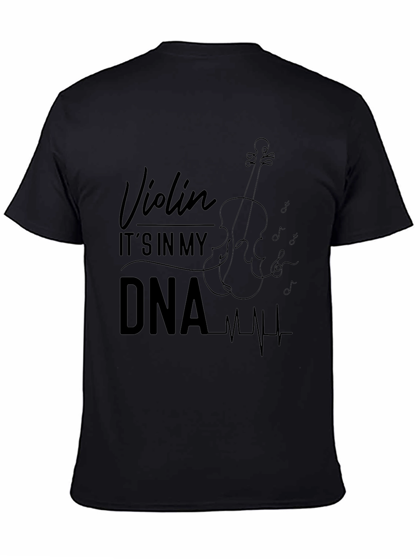 Violin DNA Graphic T-Shirt - Music Lover Tee