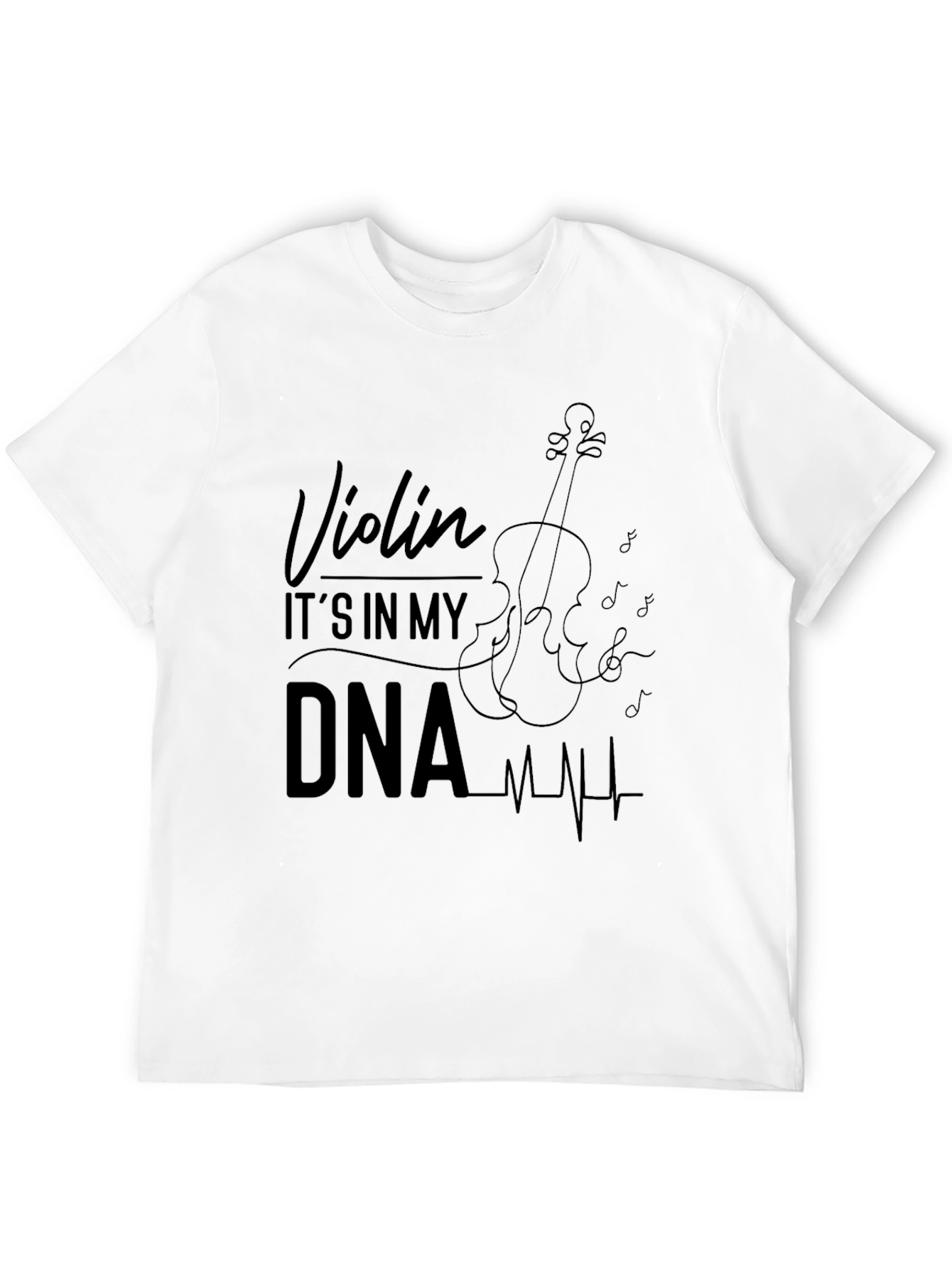 Violin DNA Graphic T-Shirt - Music Lover Tee