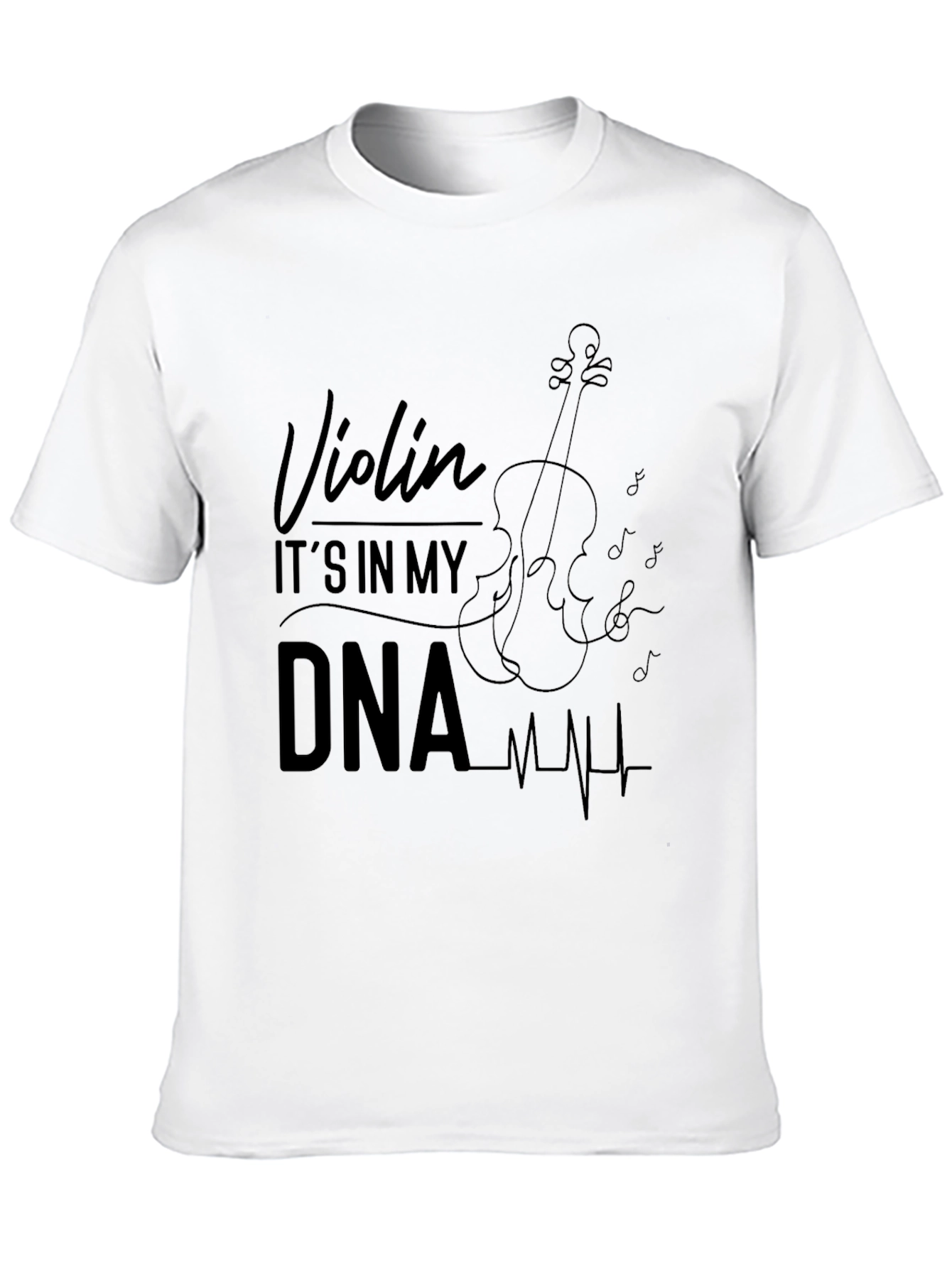 Violin DNA Graphic T-Shirt - Music Lover Tee