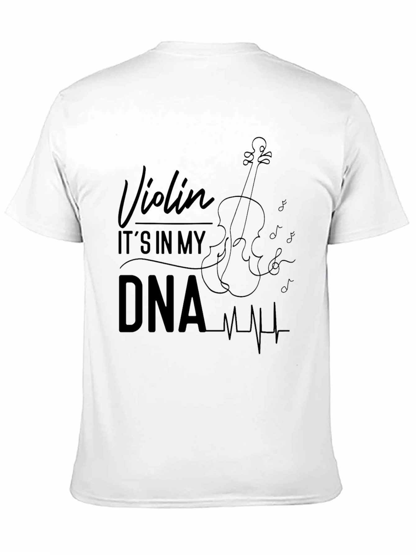 Violin DNA Graphic T-Shirt - Music Lover Tee