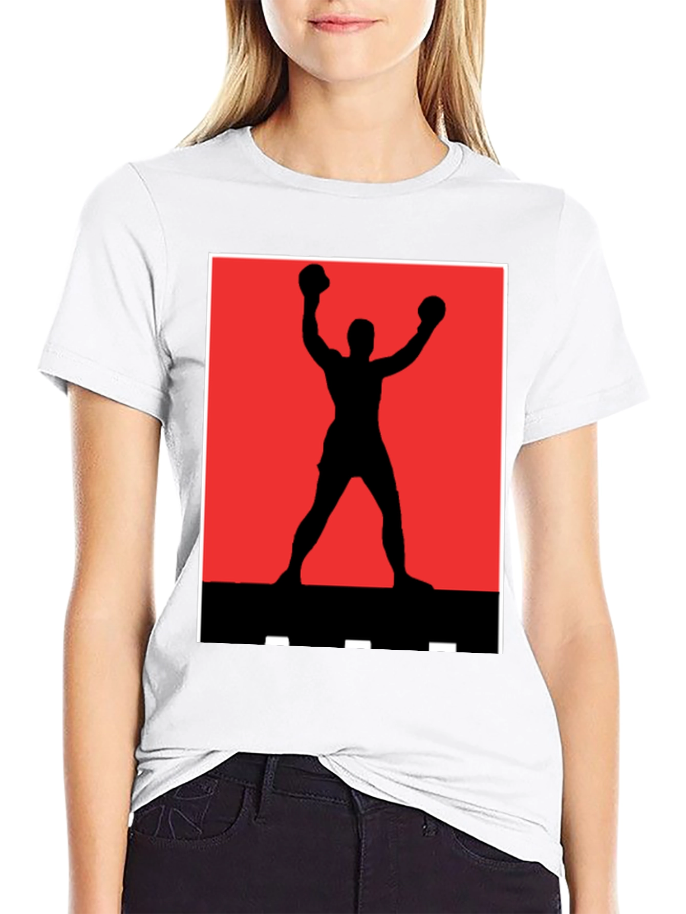 Rocky Silhouette T-Shirt - Classic Boxing Tee