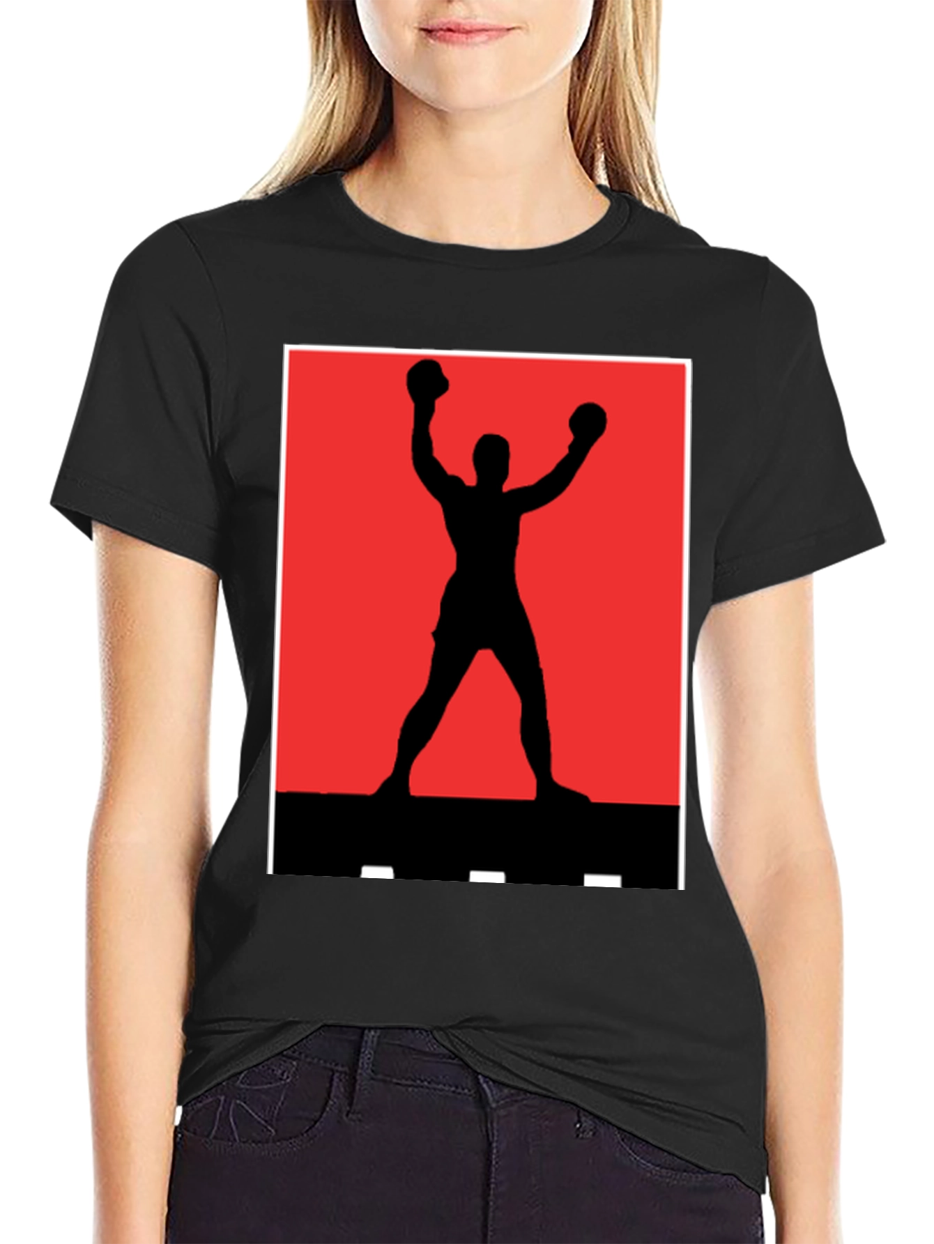 Rocky Silhouette T-Shirt - Classic Boxing Tee