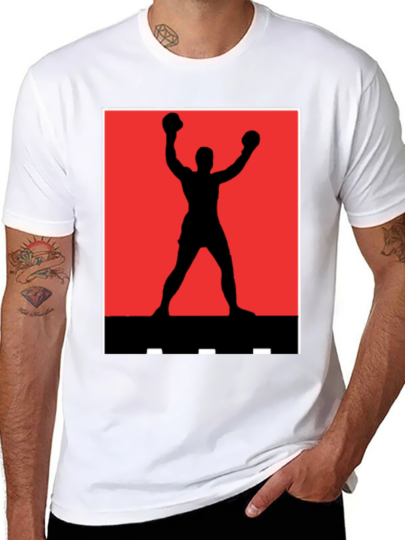 Rocky Silhouette T-Shirt - Classic Boxing Tee