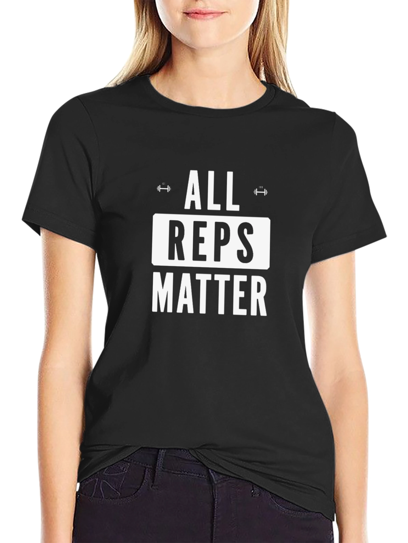 All Reps Matter Black Graphic T-Shirt
