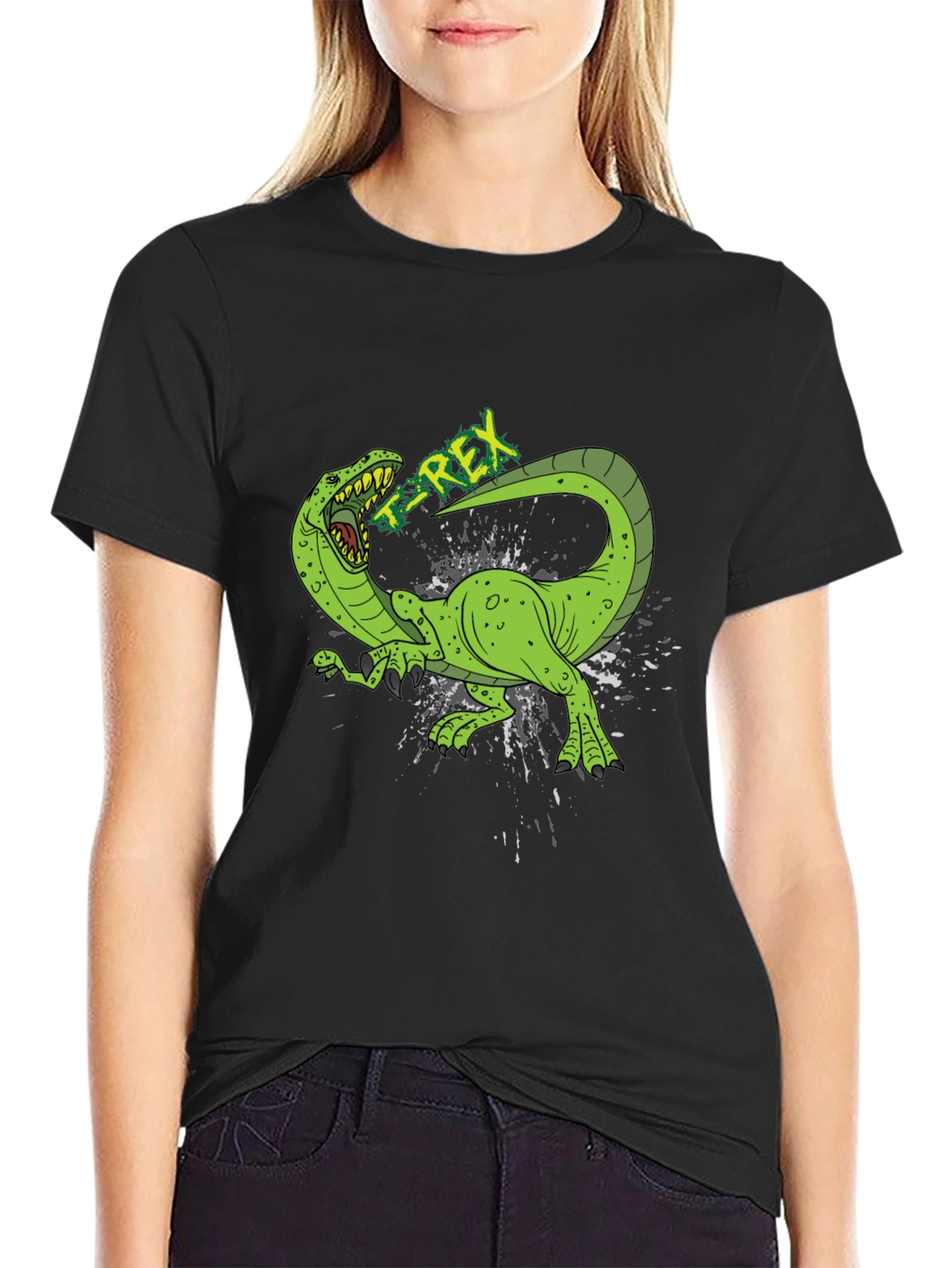 T-Rex Graphic Black T-Shirt