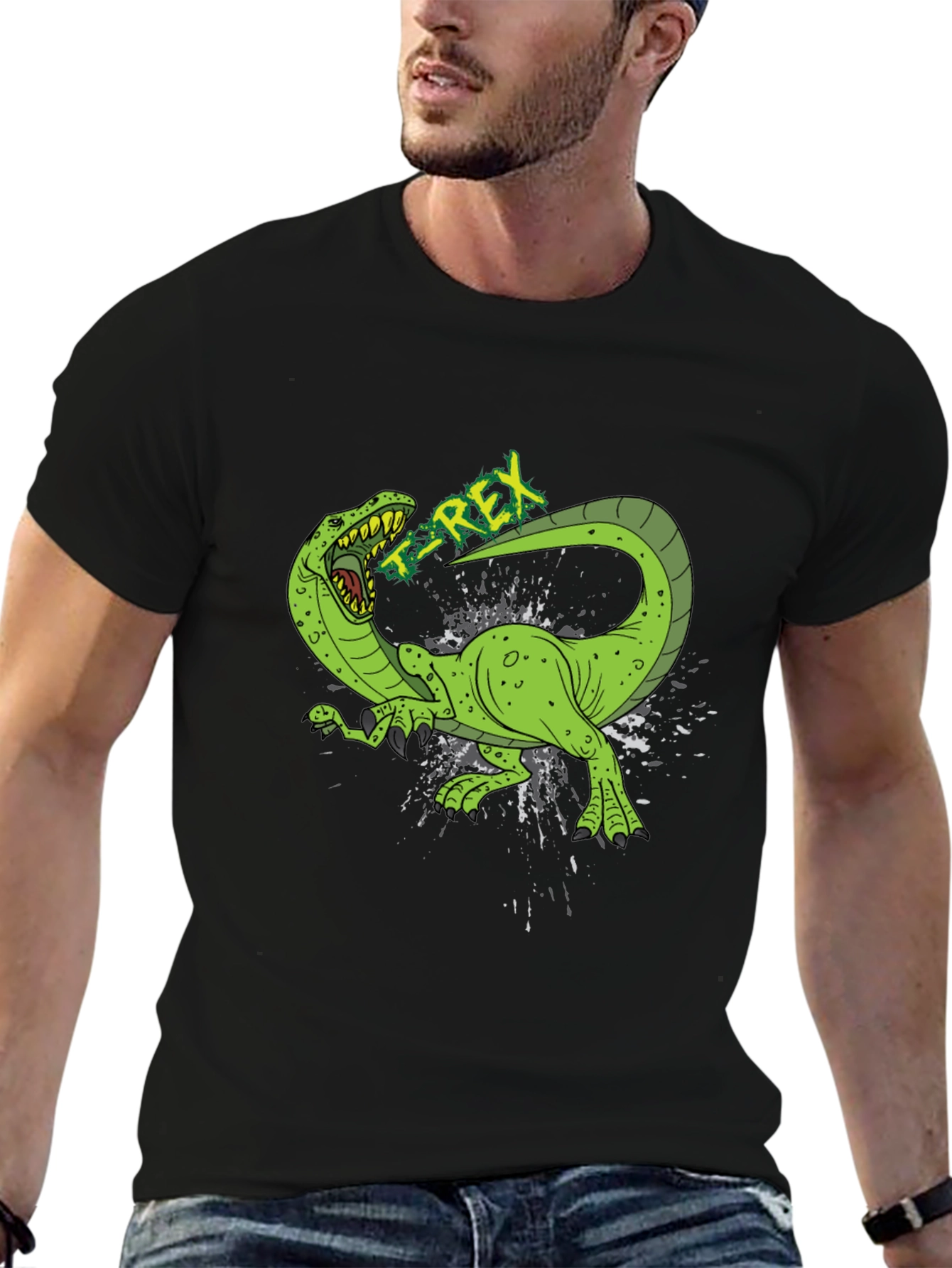 T-Rex Graphic Black T-Shirt
