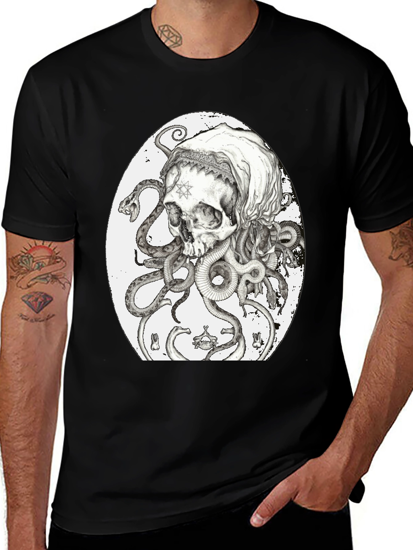 Skull & Serpent Graphic Tee