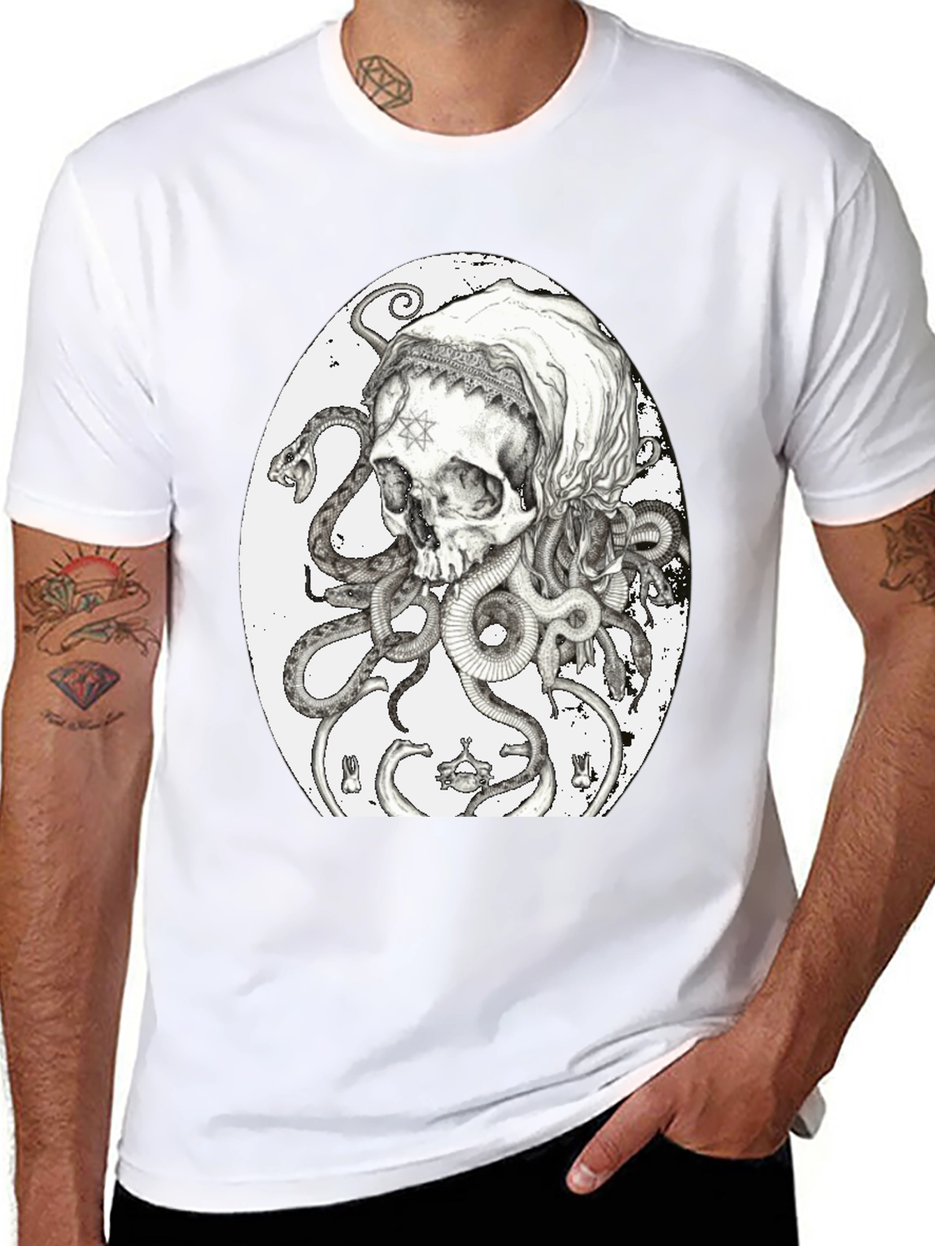Skull & Serpent Graphic Tee