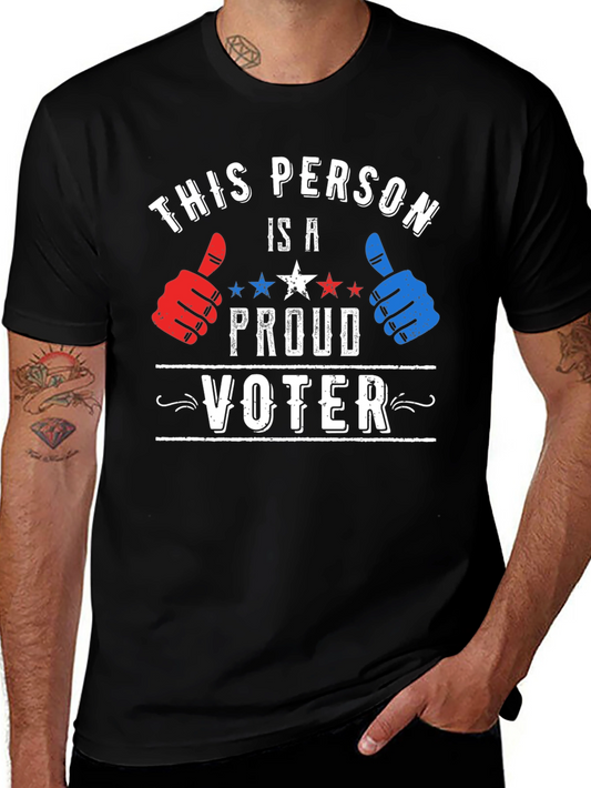 Proud Voter T-Shirt - Patriotic Design