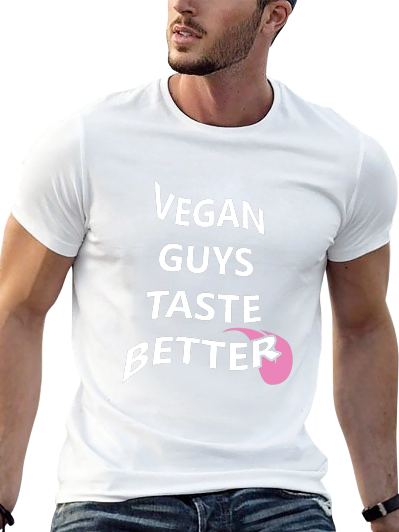 Vegan Guys Taste Better Black T-Shirt