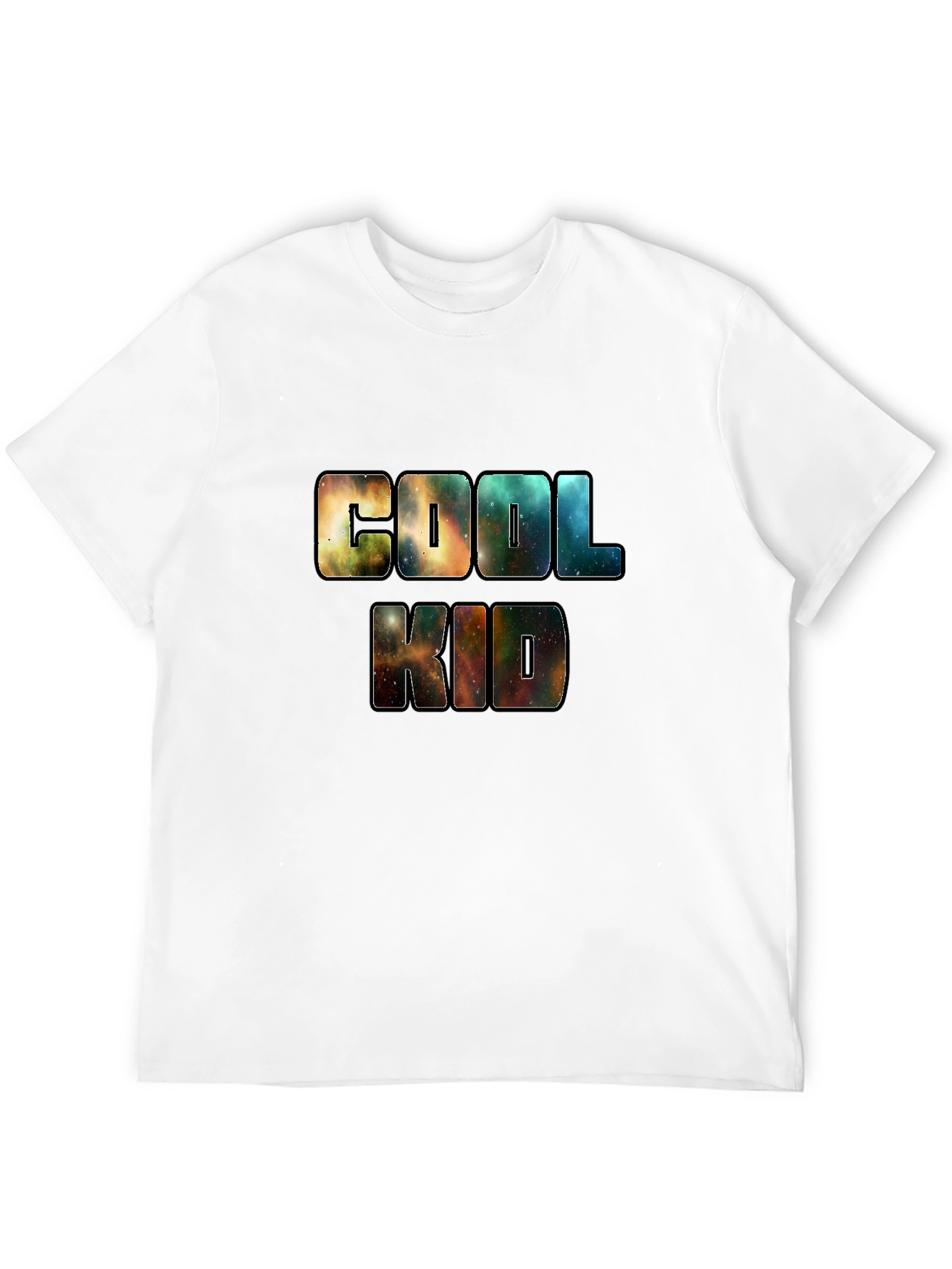 Cool Kid Galaxy Print Black T-Shirt
