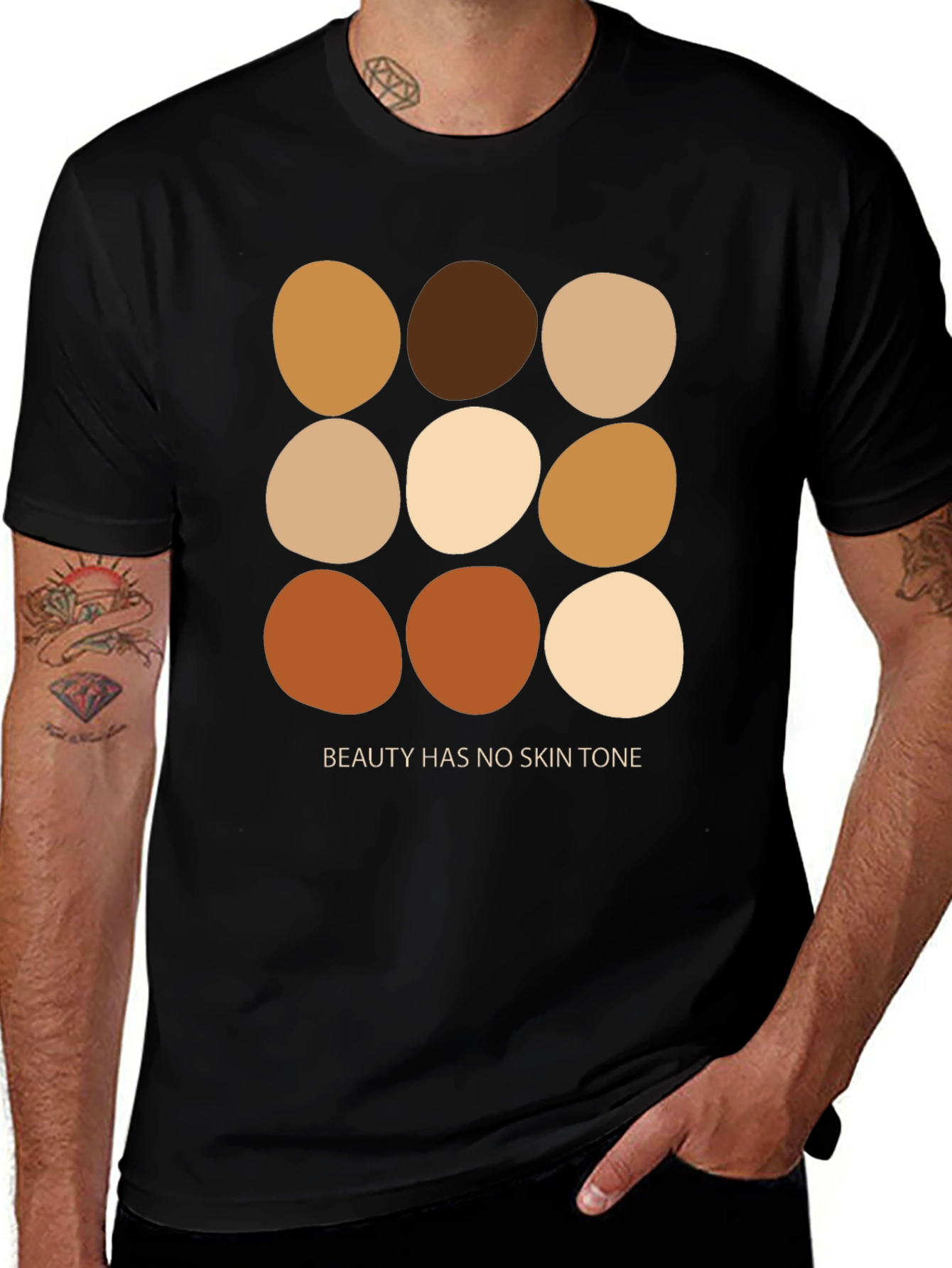 Beauty Has No Skin Tone Graphic Tee