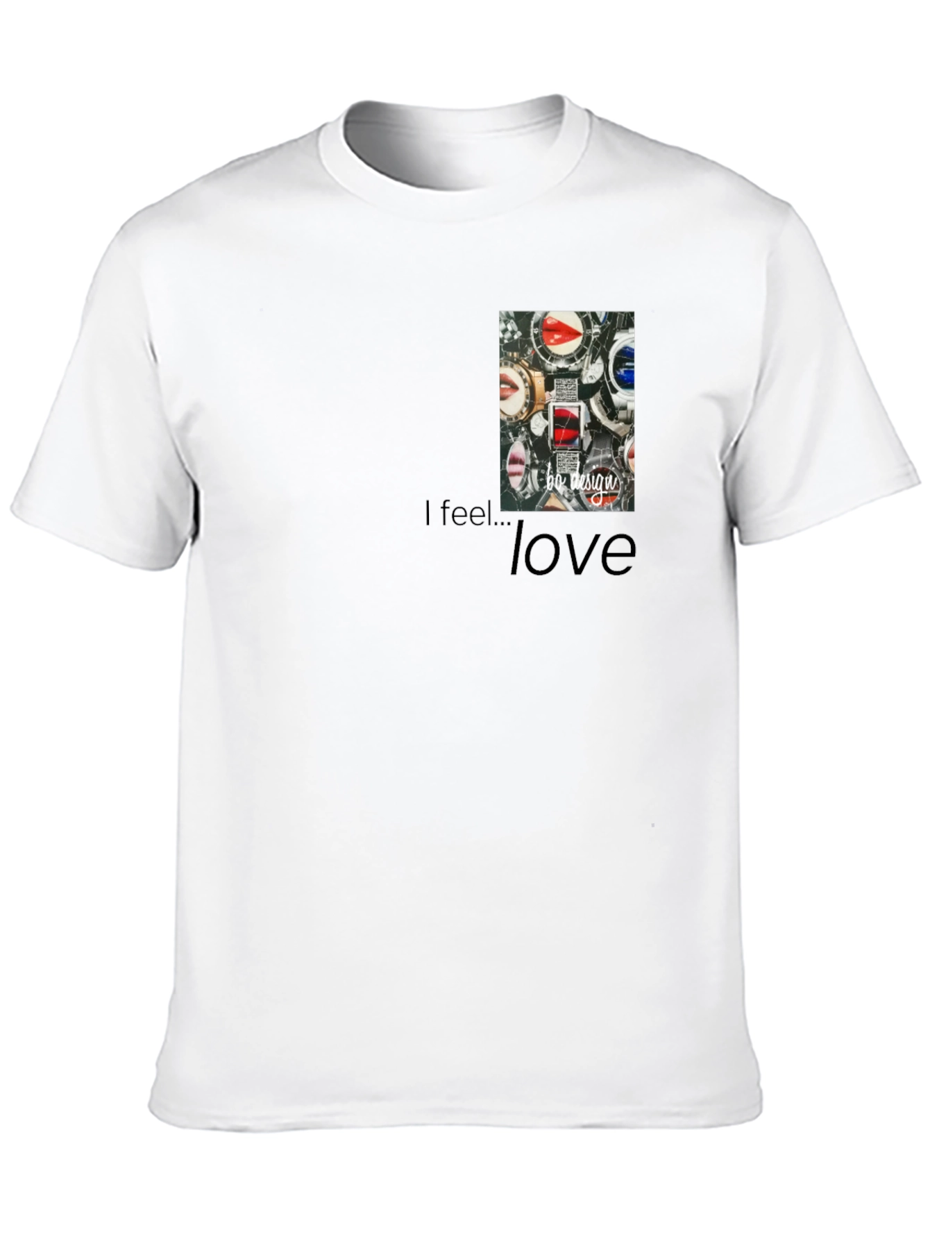 I feel...love Mens Black Graphic Tee