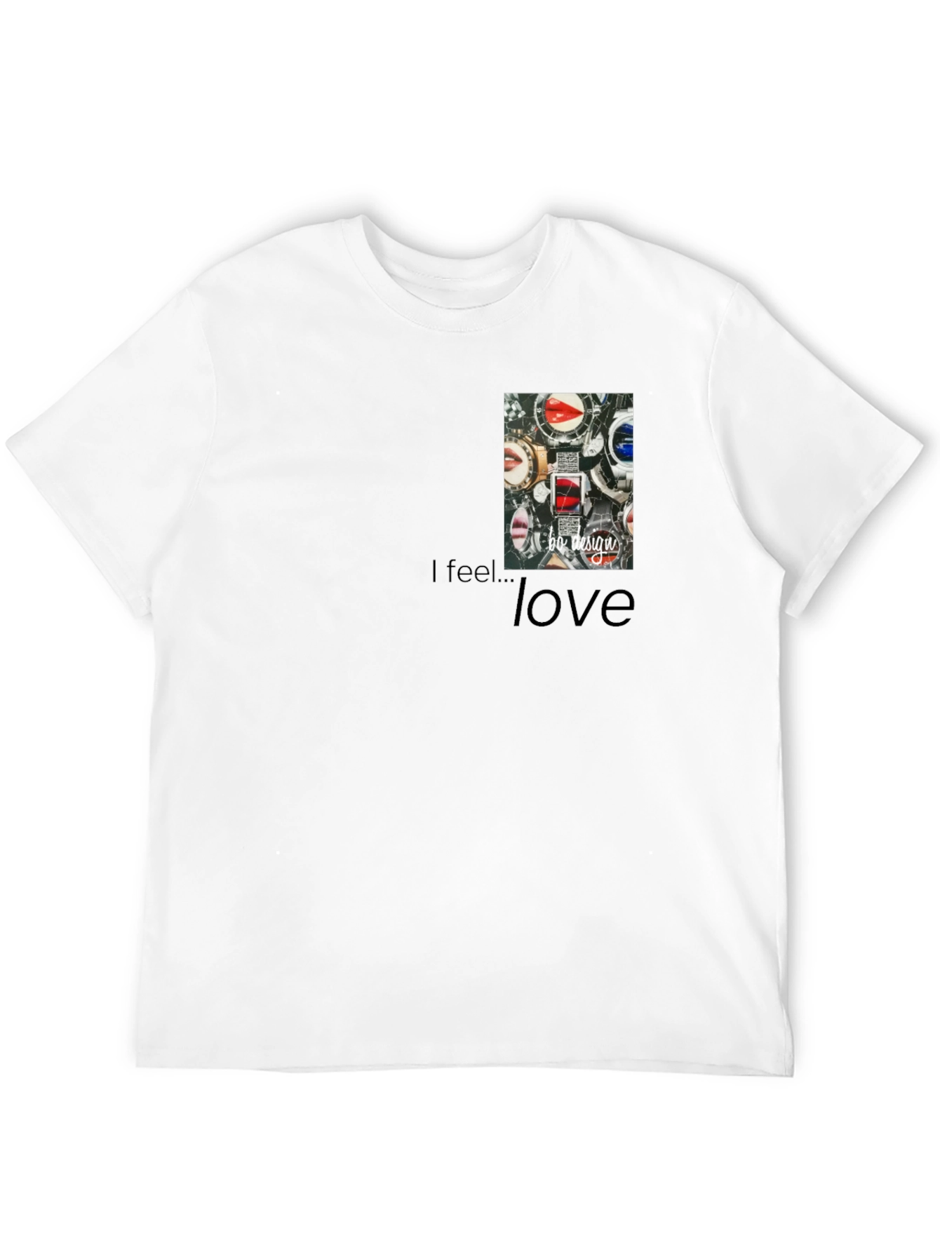 I feel...love Mens Black Graphic Tee