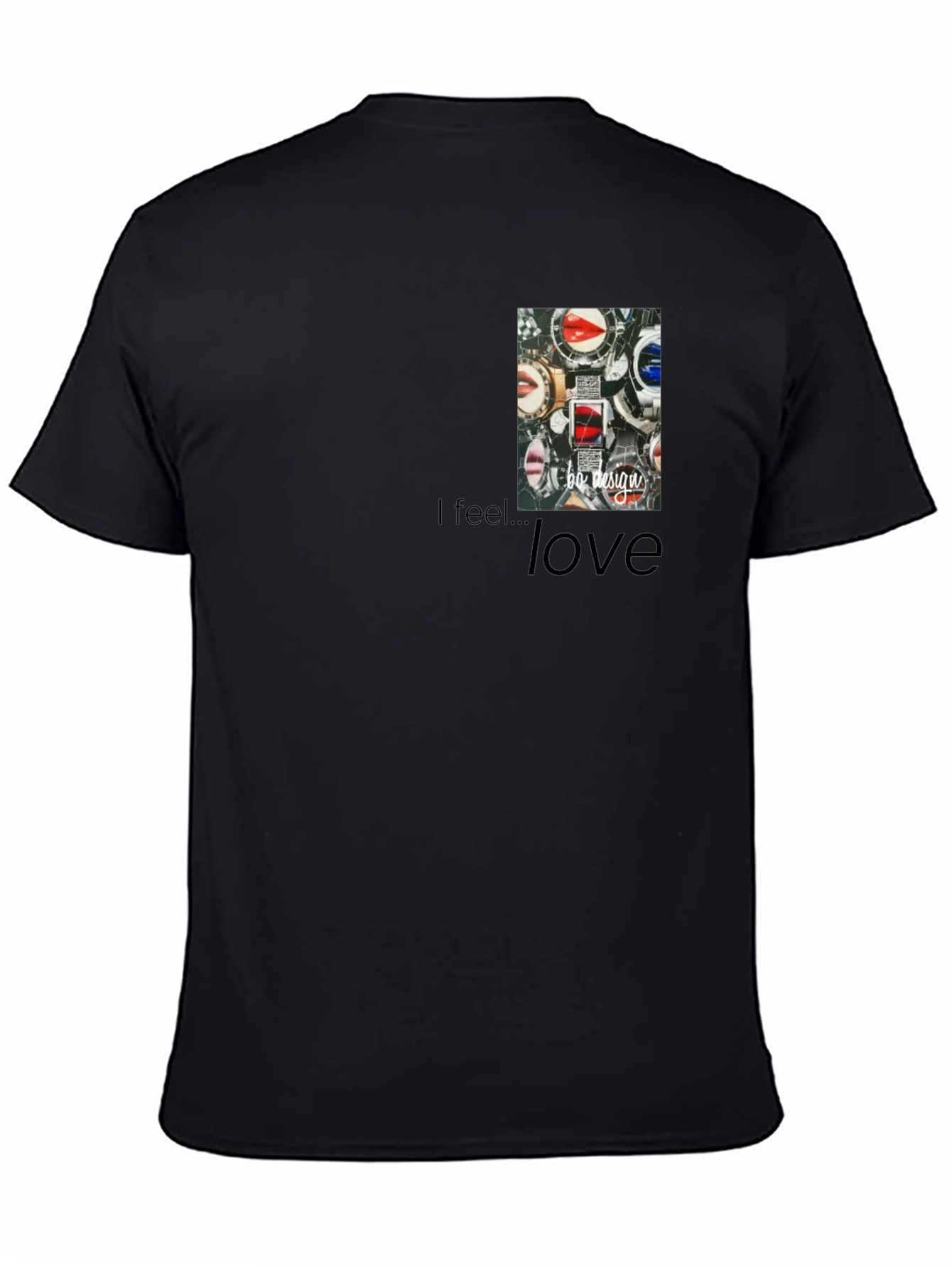 I feel...love Mens Black Graphic Tee