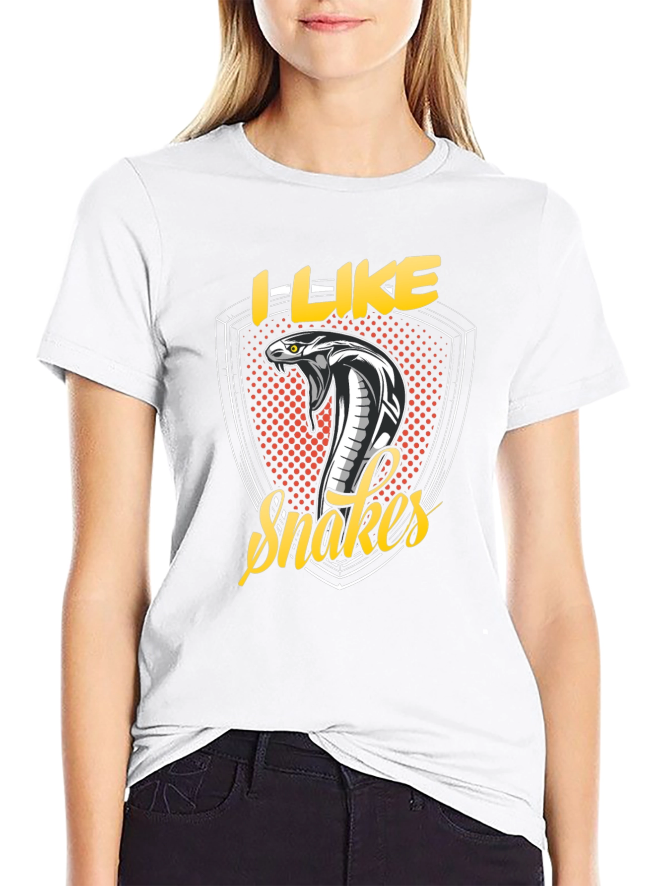 I Like Snakes Graphic Tee - Black