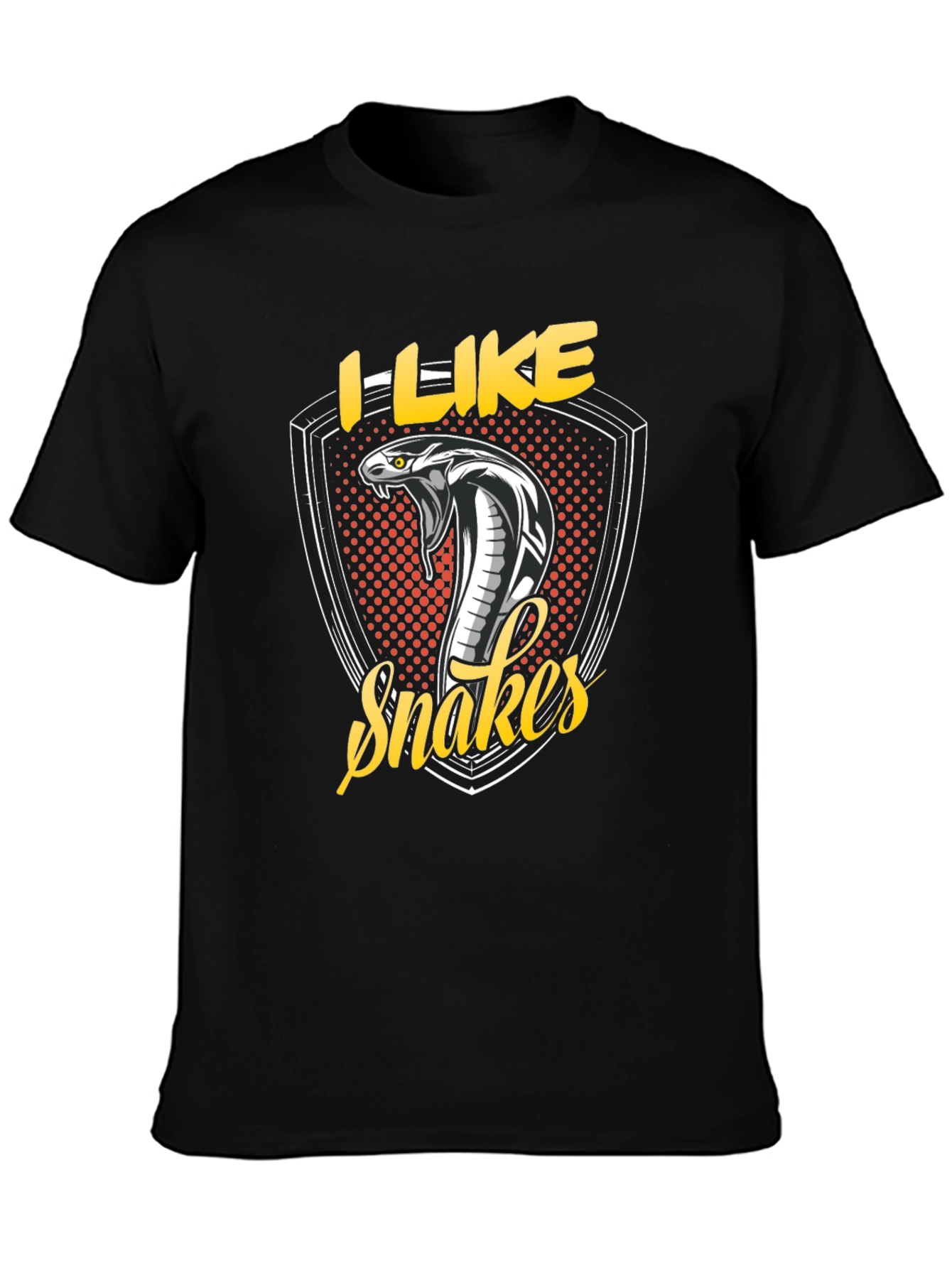 I Like Snakes Graphic Tee - Black