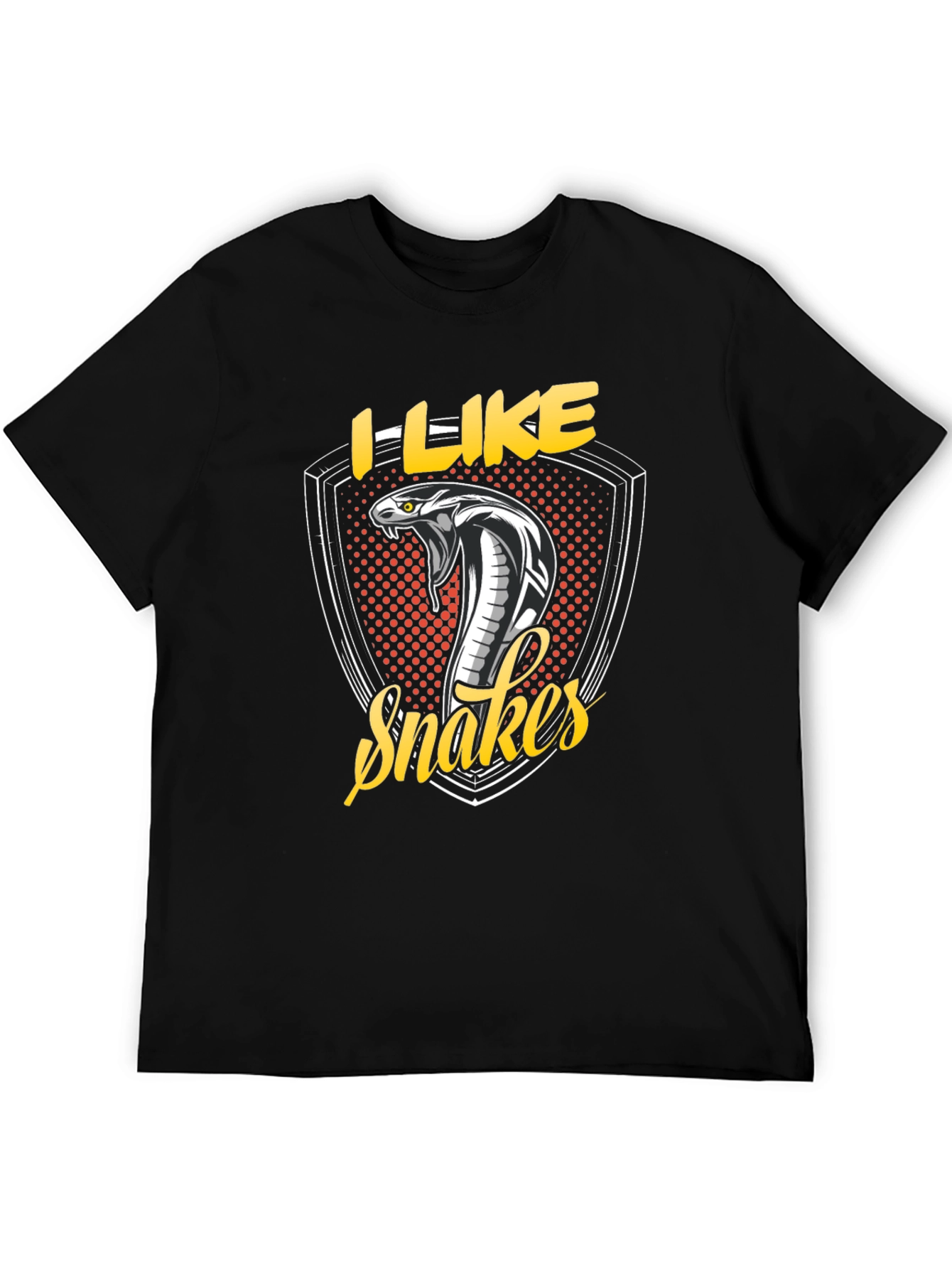 I Like Snakes Graphic Tee - Black