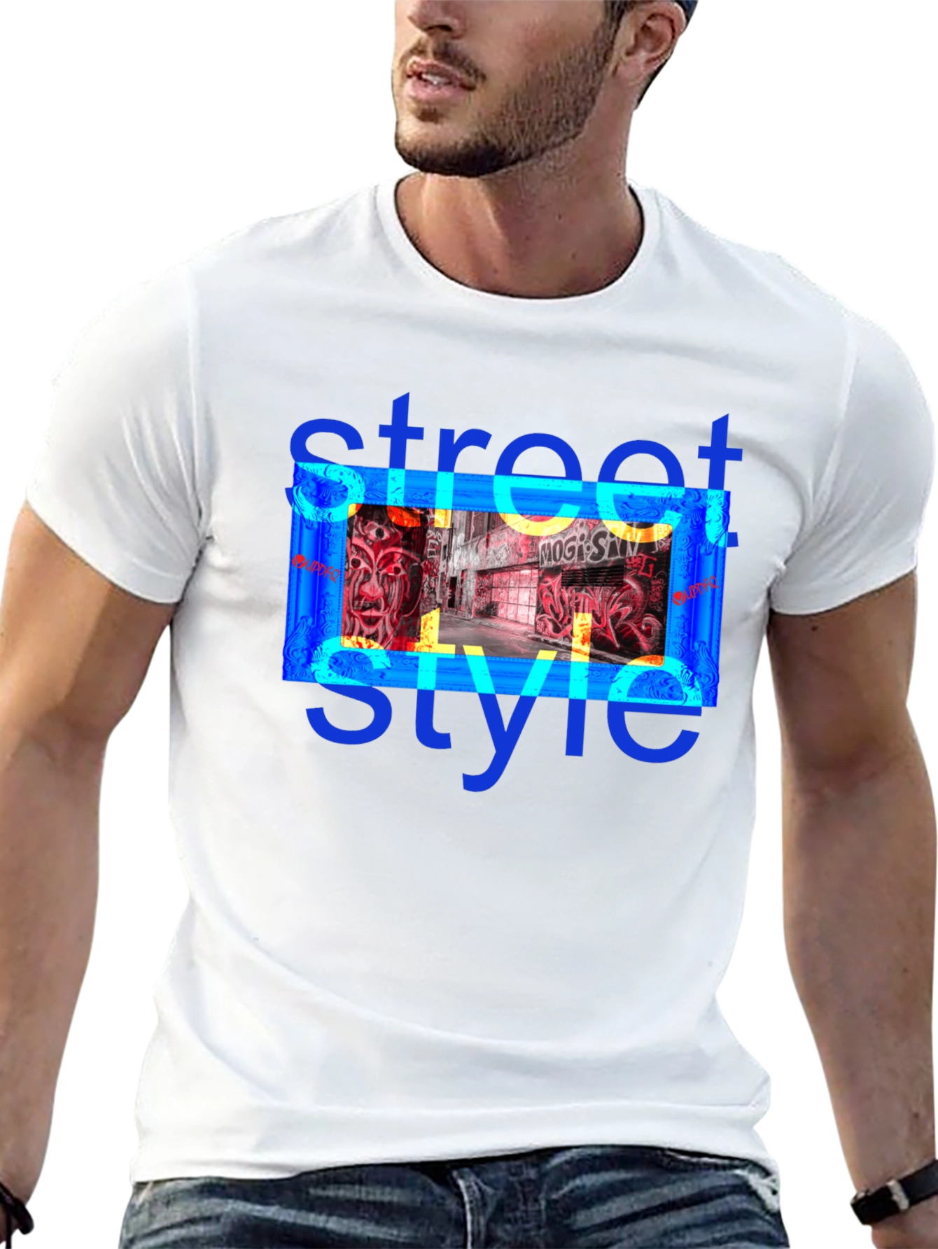 Street Style Graffiti Graphic Tee - Urban Edge