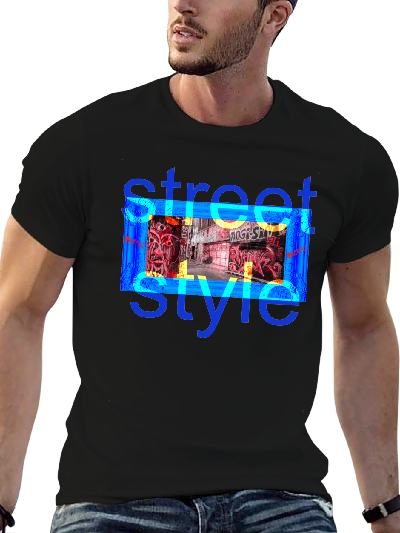 Street Style Graffiti Graphic Tee - Urban Edge