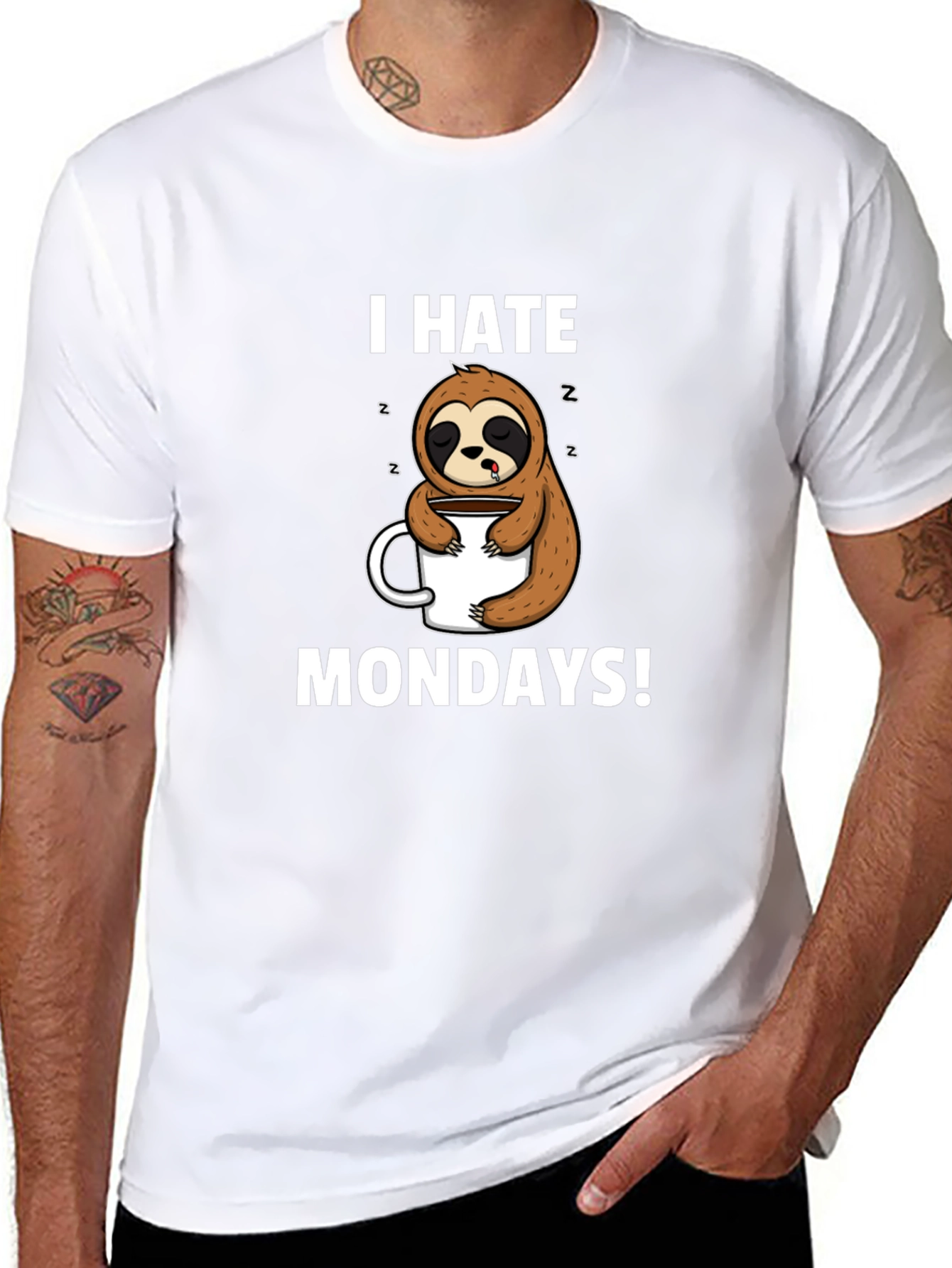 I Hate Mondays Sloth T-Shirt