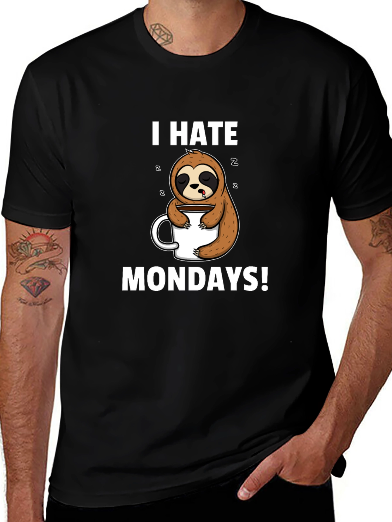I Hate Mondays Sloth T-Shirt