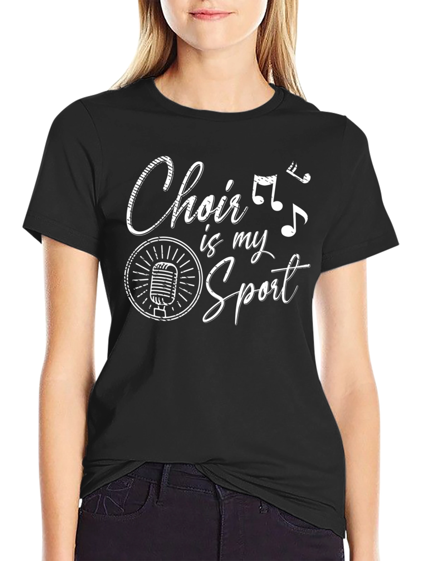 Choir is My Sport Black T-Shirt